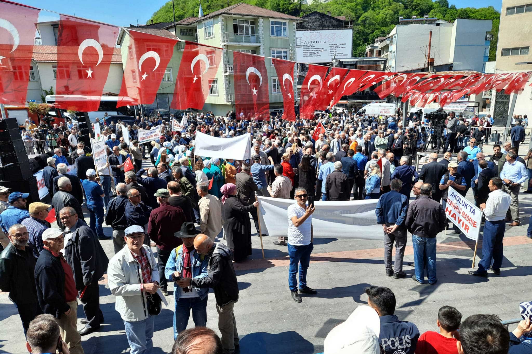 Ordu Ulubey'de düzenlenen maden karşıtı miting