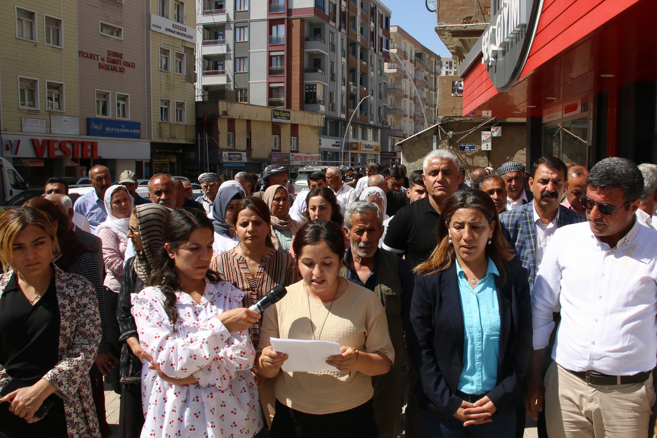 Şırnak'ta Kobane davasına ilişkin açıklama polis müdahale etti, 5 kişi gözaltına alındı