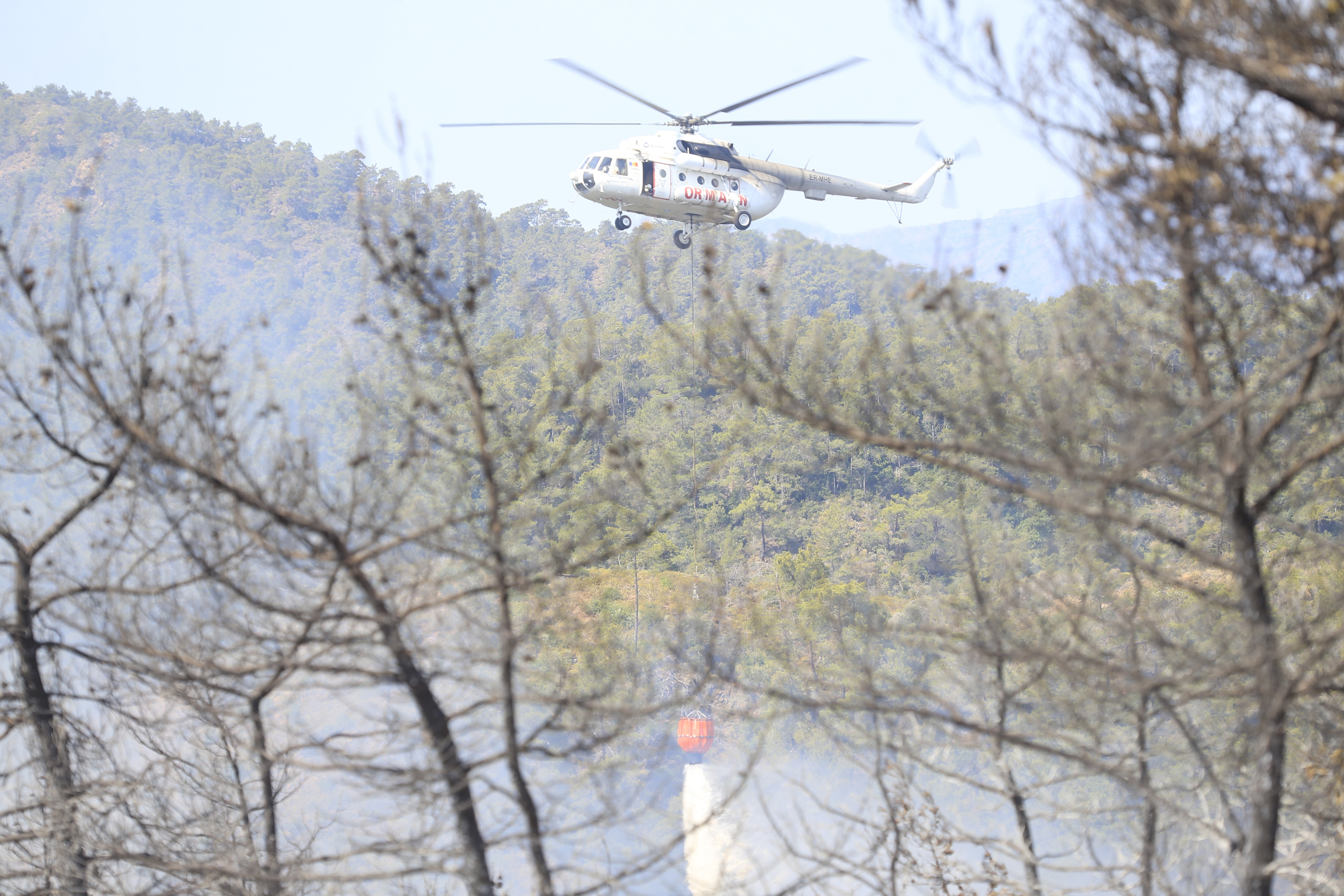 Marmaris orman yangını