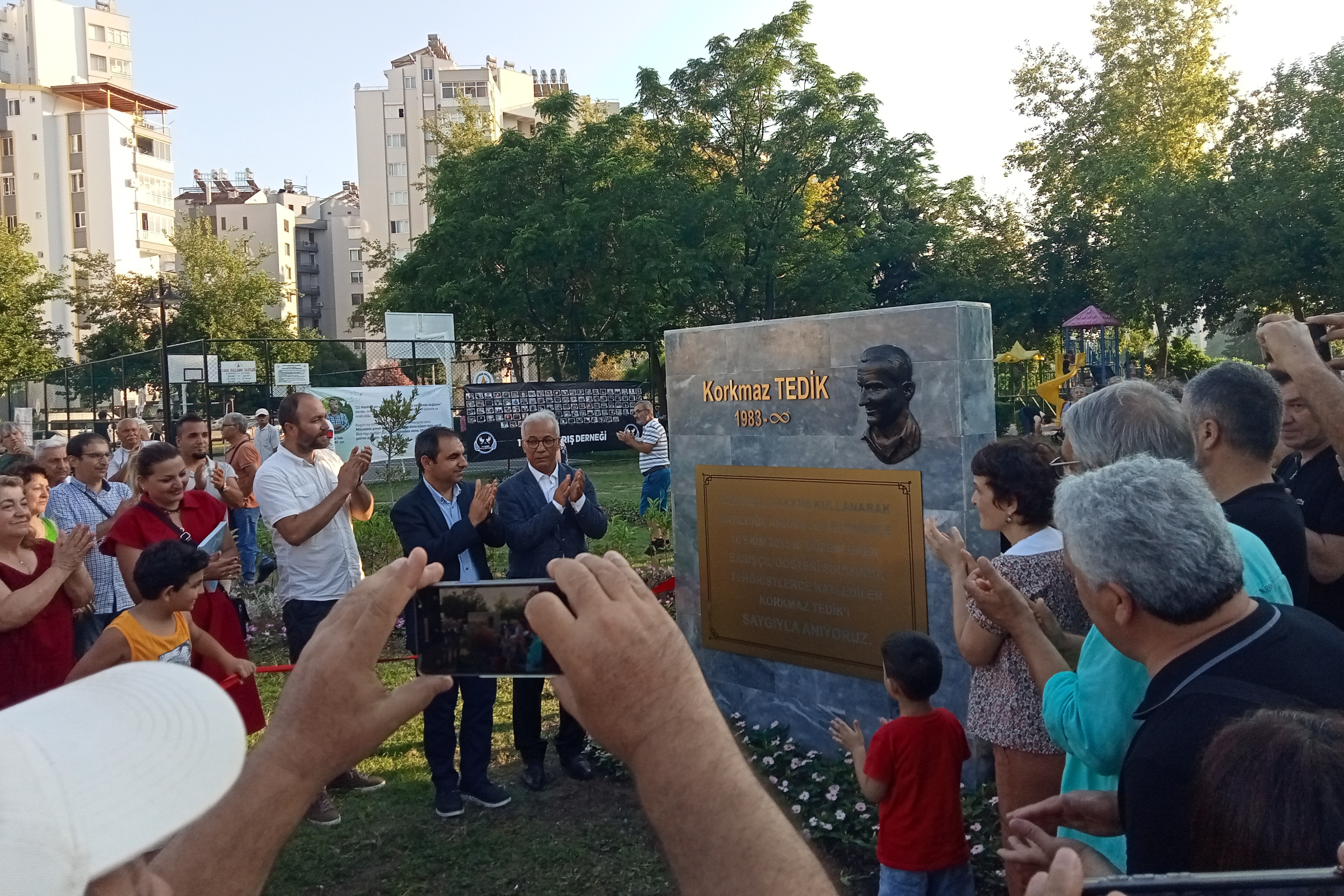 Korkmaz Tedik Barış Parkı açılışı