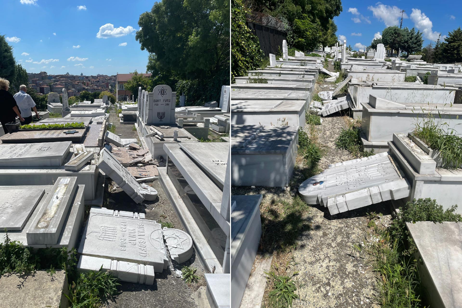 Hasköy Mezarlığı'nda Yahudi mezarları tahrip edildi, 5 çocuk gözaltına alındı