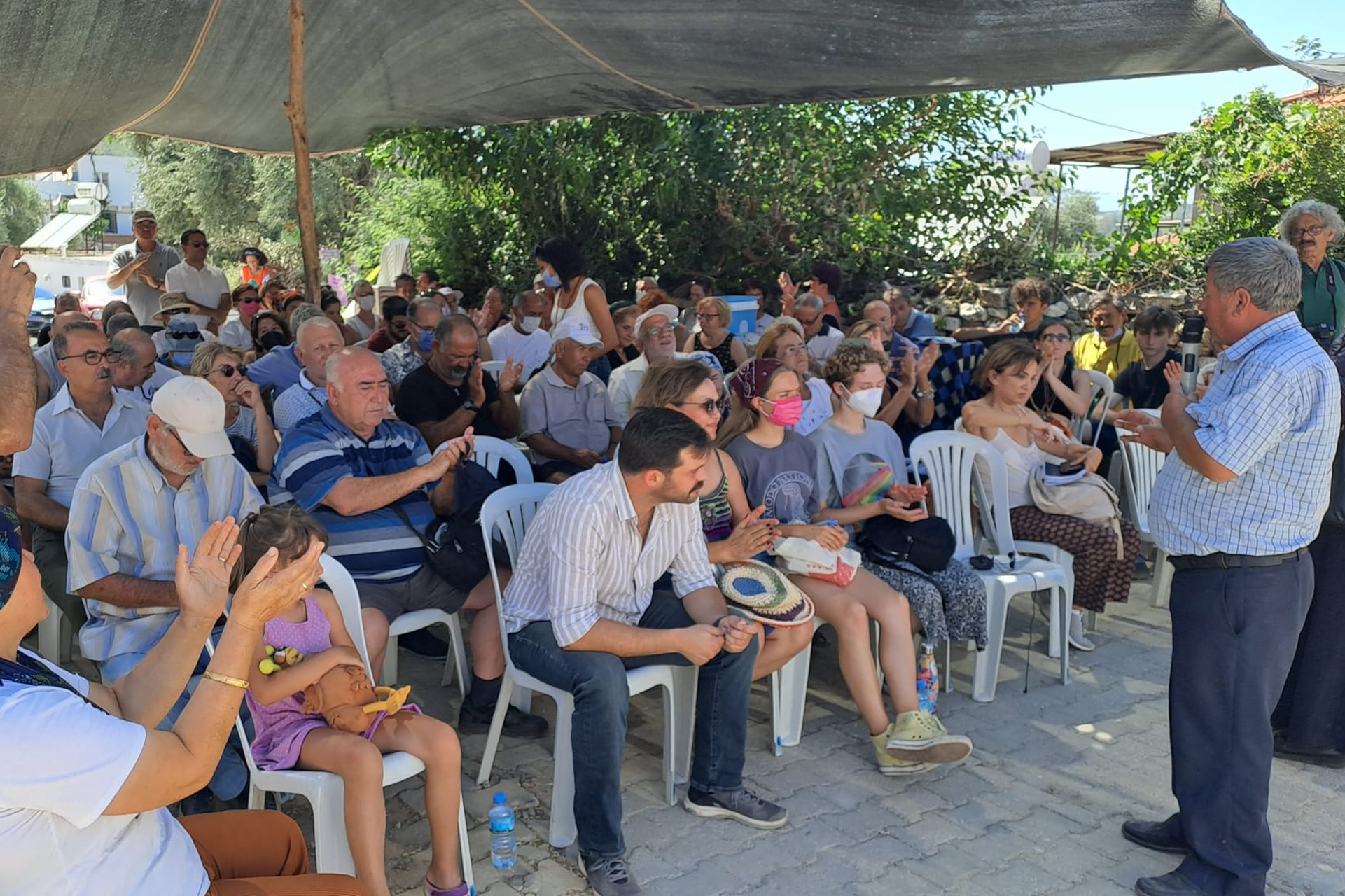 Akbelen direnişinin 1'inci yılında düzenlenen etkinlikten bir fotoğraf.