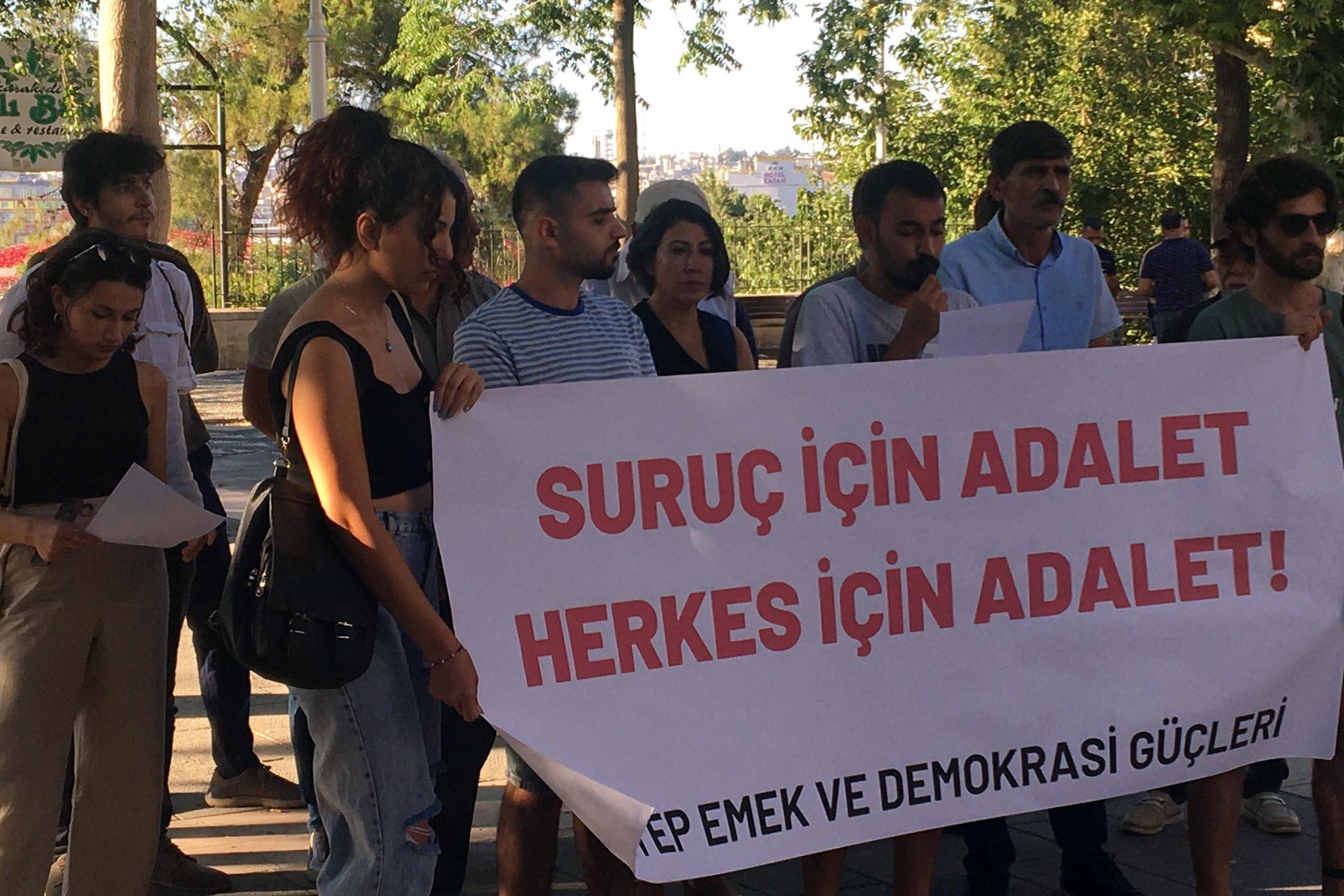 Suruç Katliamı'nda yaşamını yitirenler Antep'te anıldı