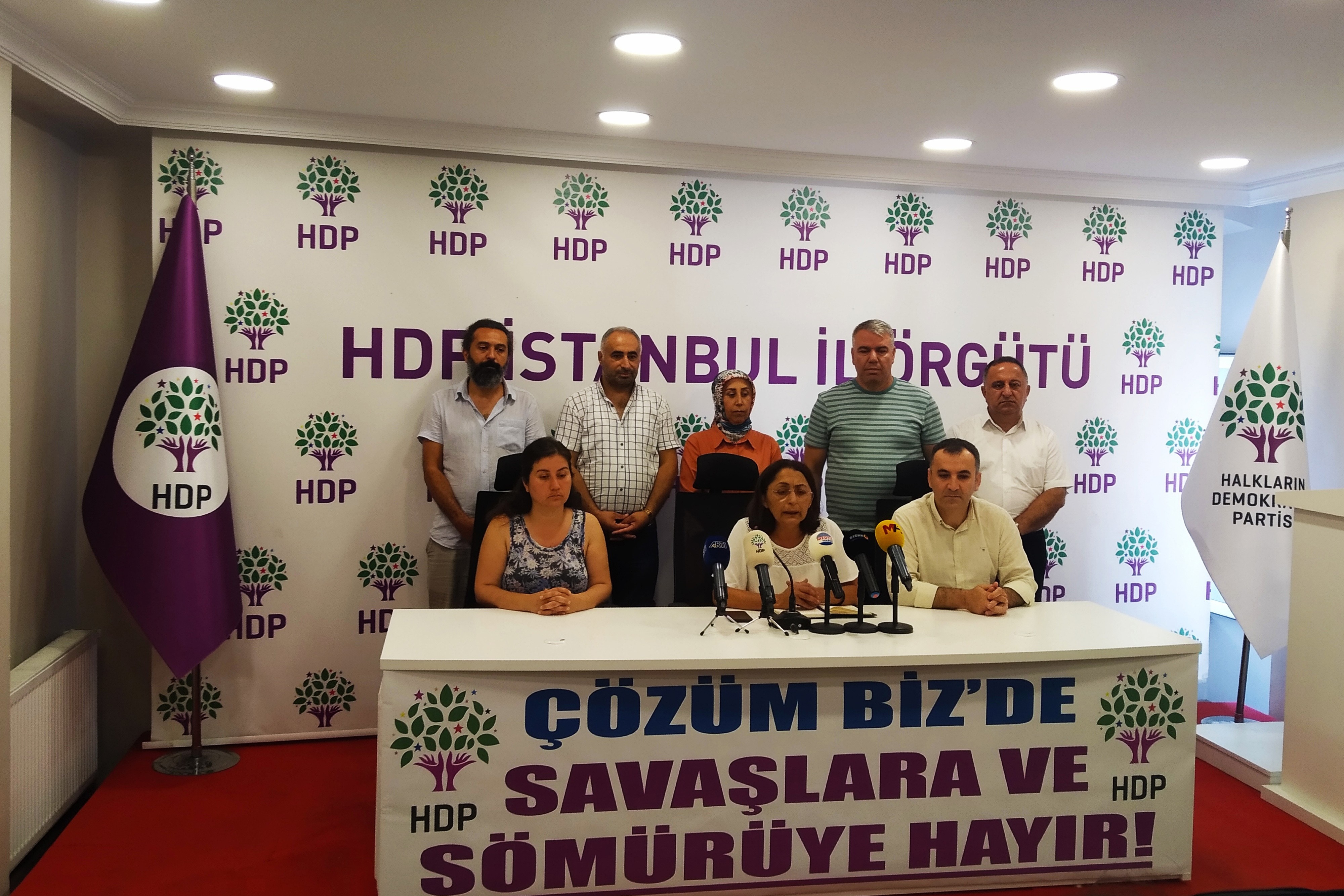 HDP İstanbul İl örgütü açıklama yaptı