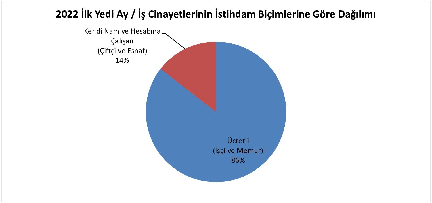 İş cinayeti raporu tablosu