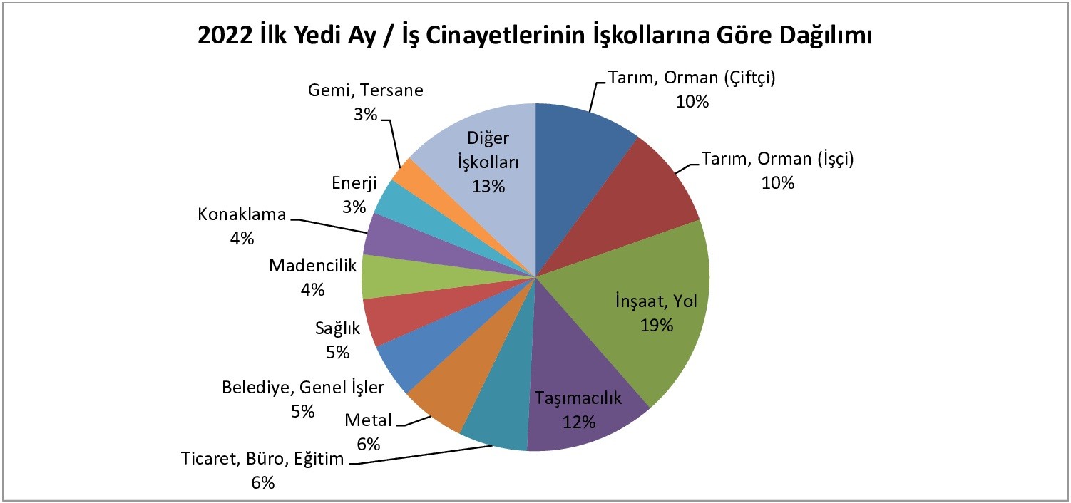 İş cinayeti raporu tablosu