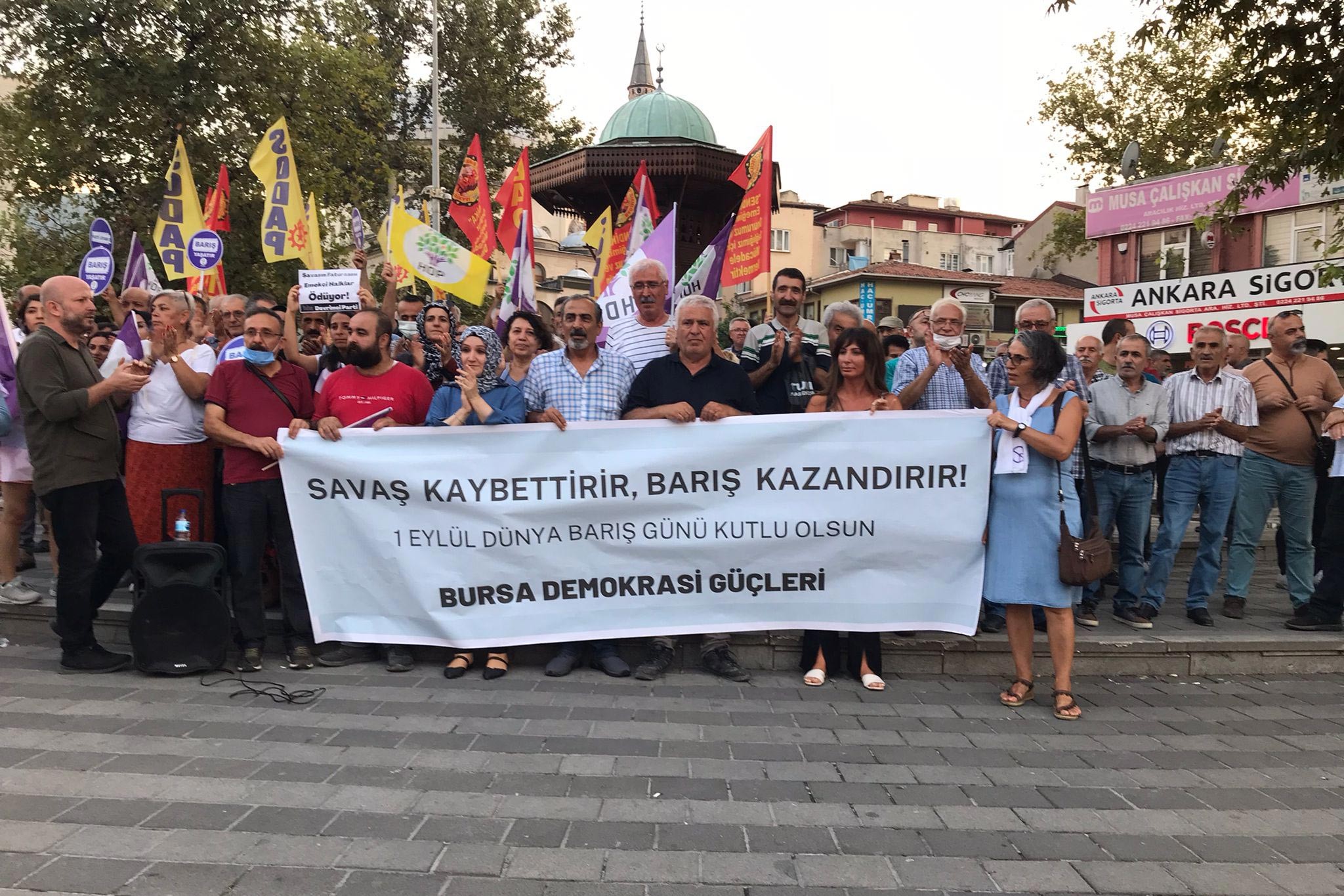 1 Eylül Dünya Barış Günü eylemi Bursa