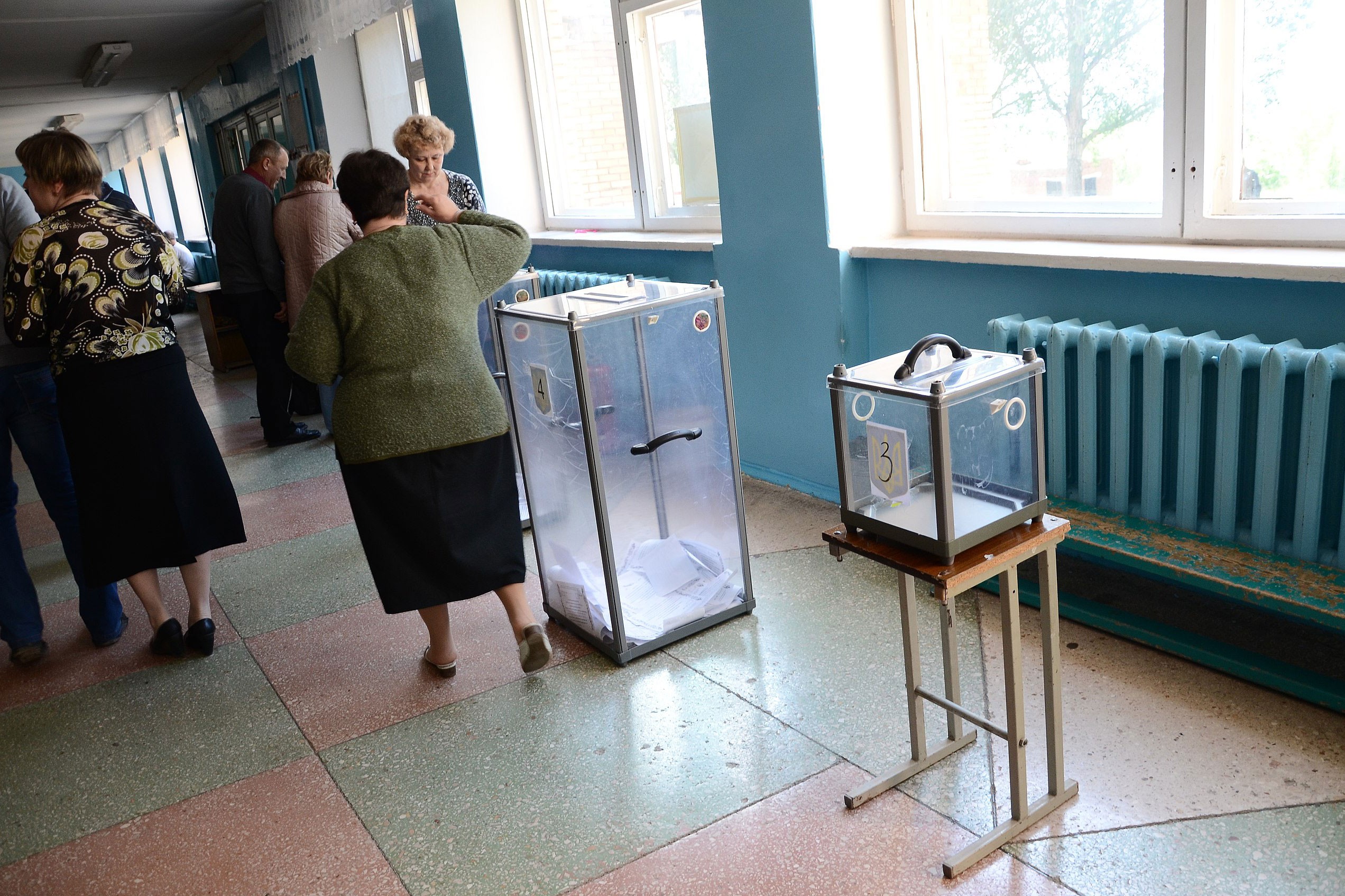 Donetsk'te 2014 referandumu.