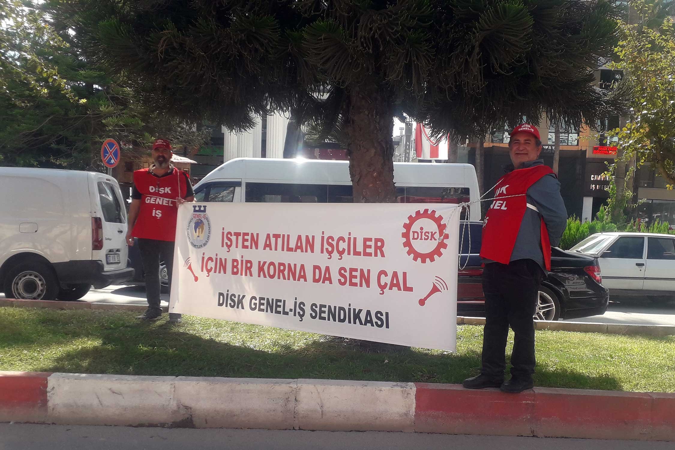 Kumluca Belediyesi işçileri