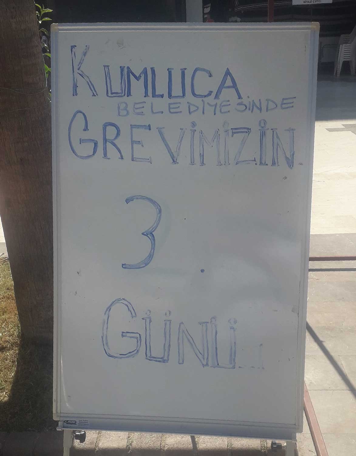 Kumluca Belediyesi işçileri