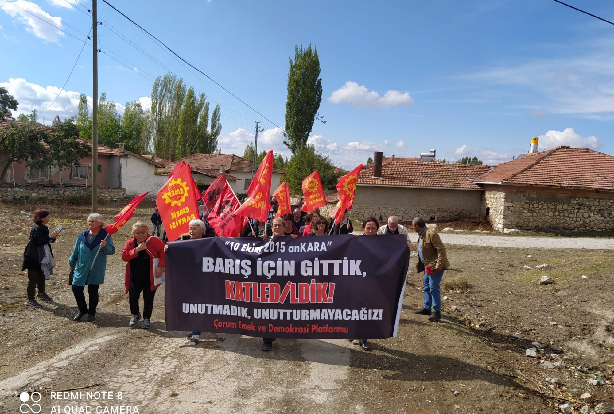 10 Ekim Katliamında yaşamını yitiren Emine Ercan Çorum'da anıldı