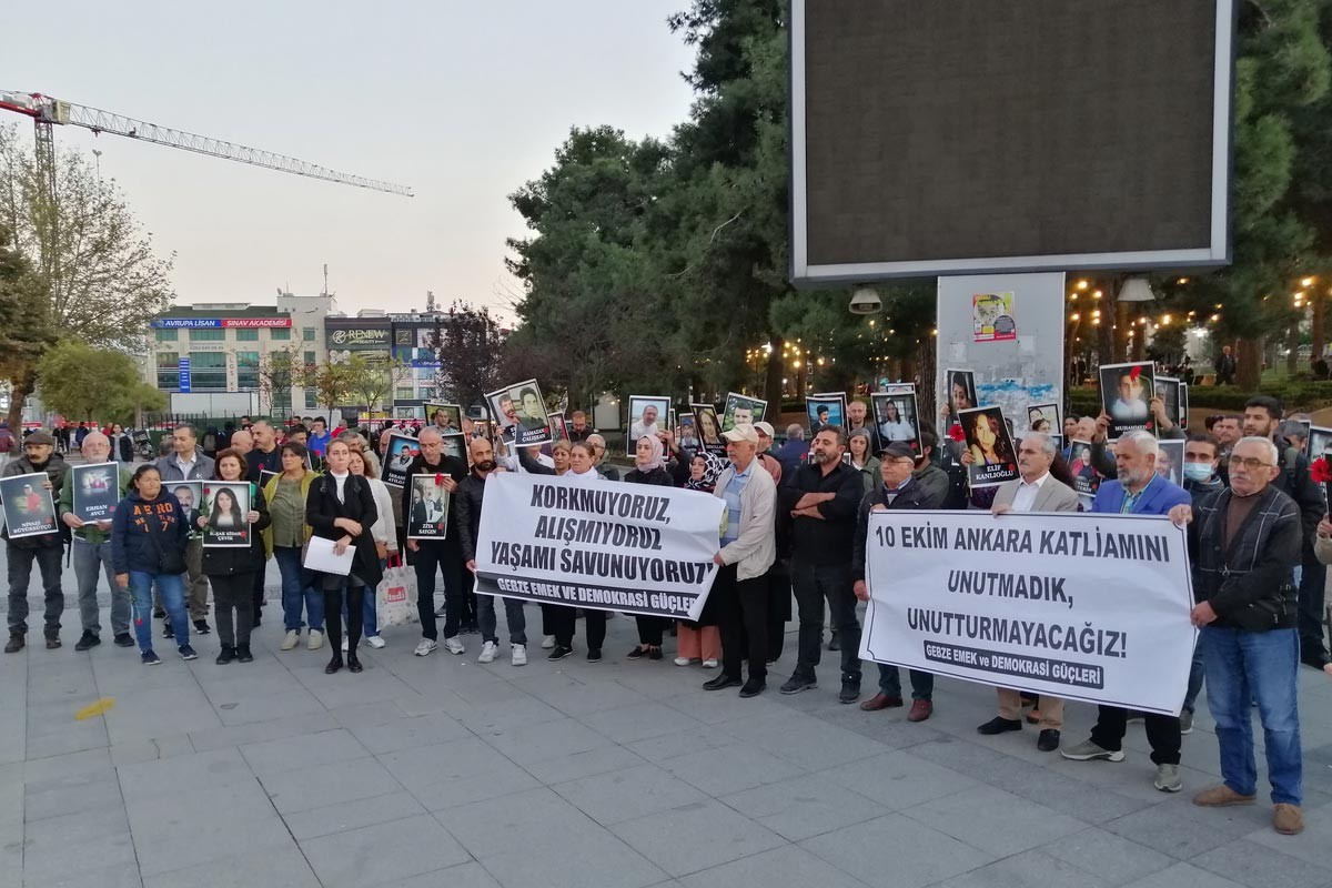 Gebze meydanında 10 Ekim açıklaması