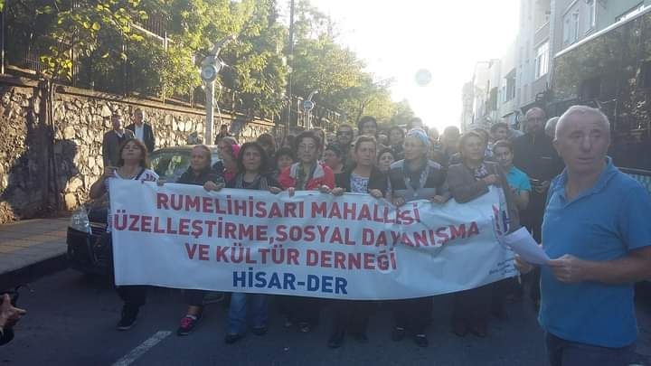 Rumeli Hisarüstü'de kentsel dönüşüm eylemi