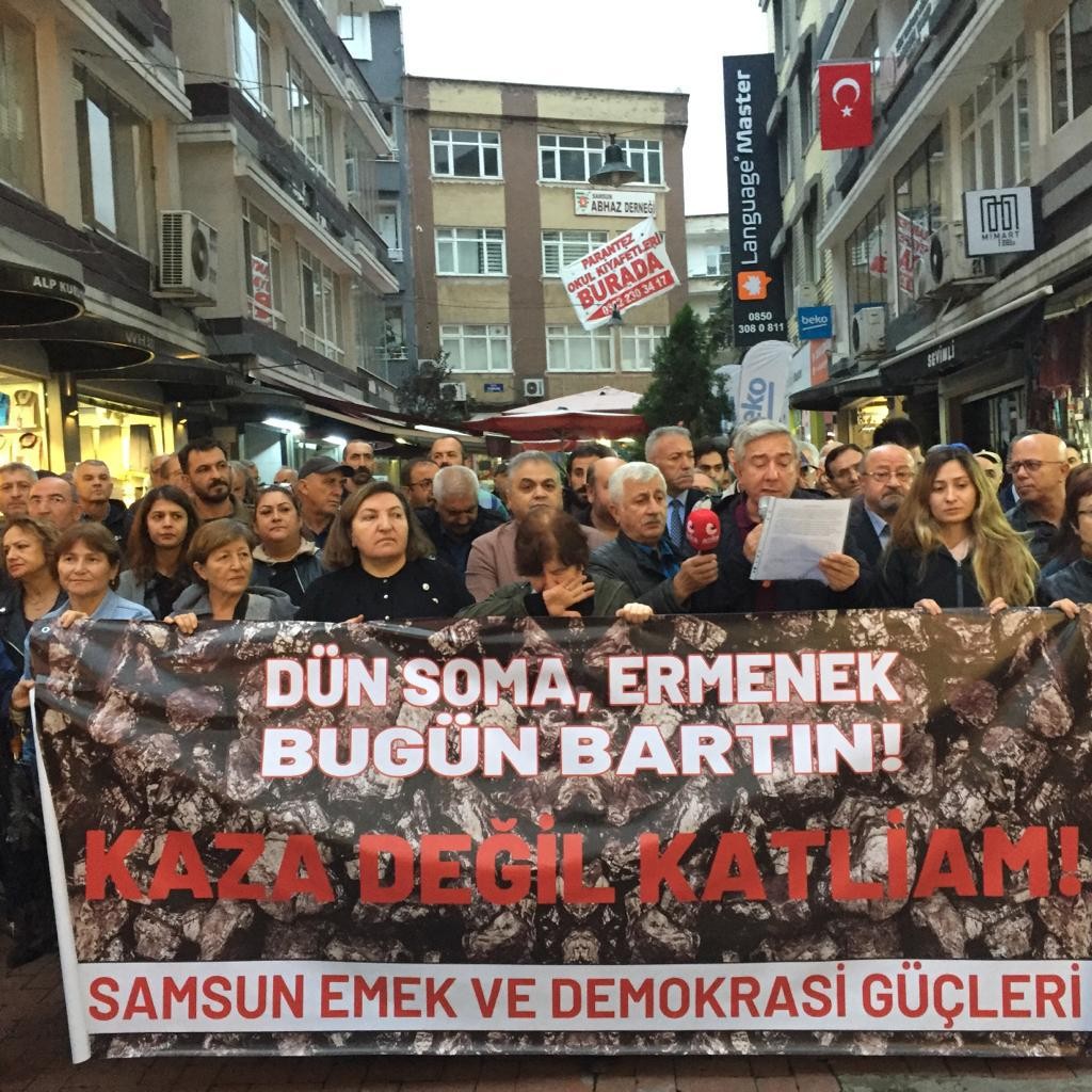 Samsun Emek ve Demokrasi Güçleri basın açıklaması