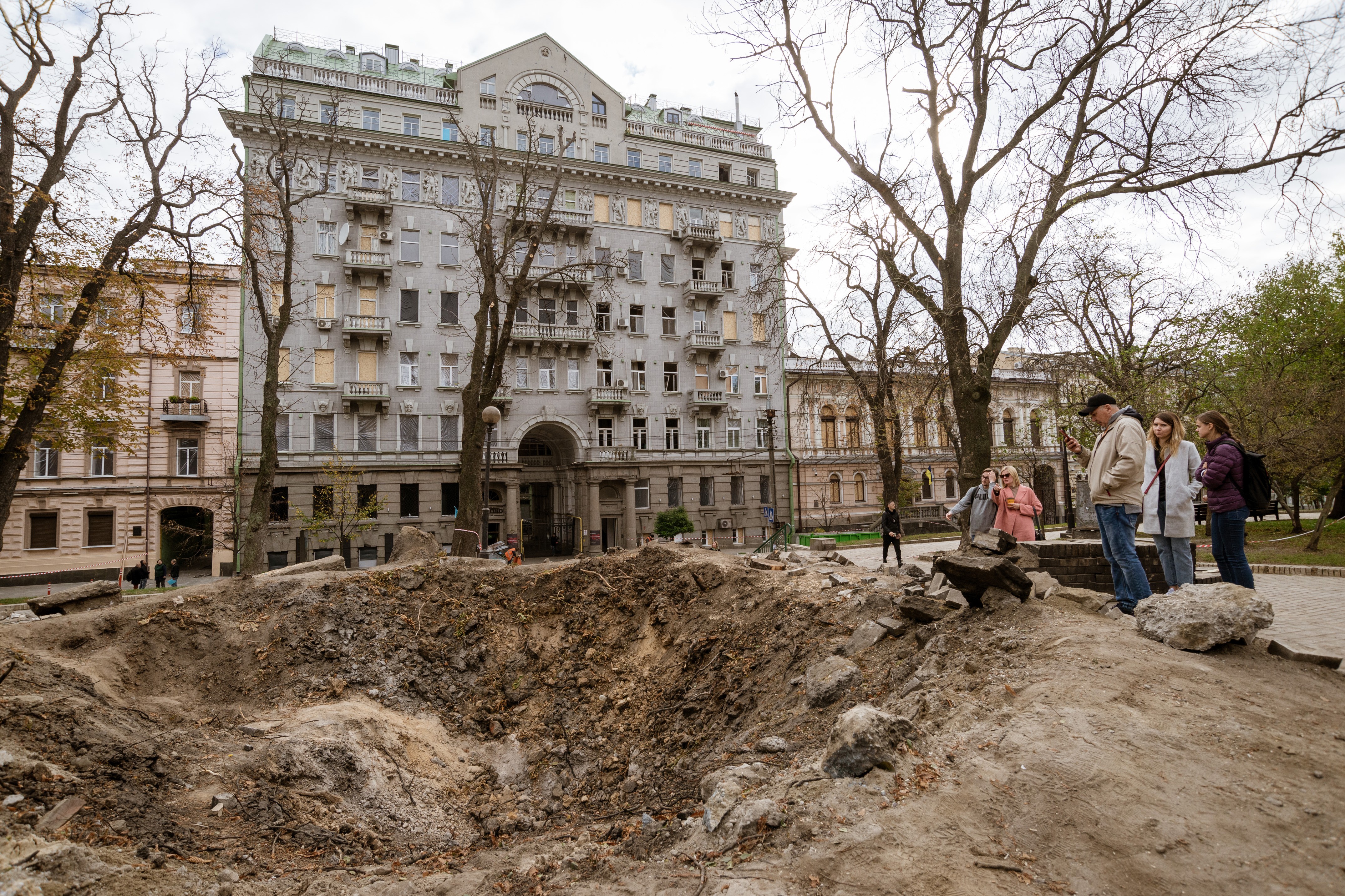 Ukrayna'da savaşın hasar verdiği alan