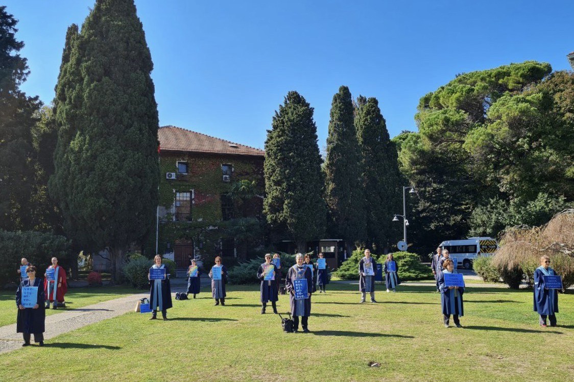 Boğaziçi Üniversitesi akademisyenleri eylem yaptı