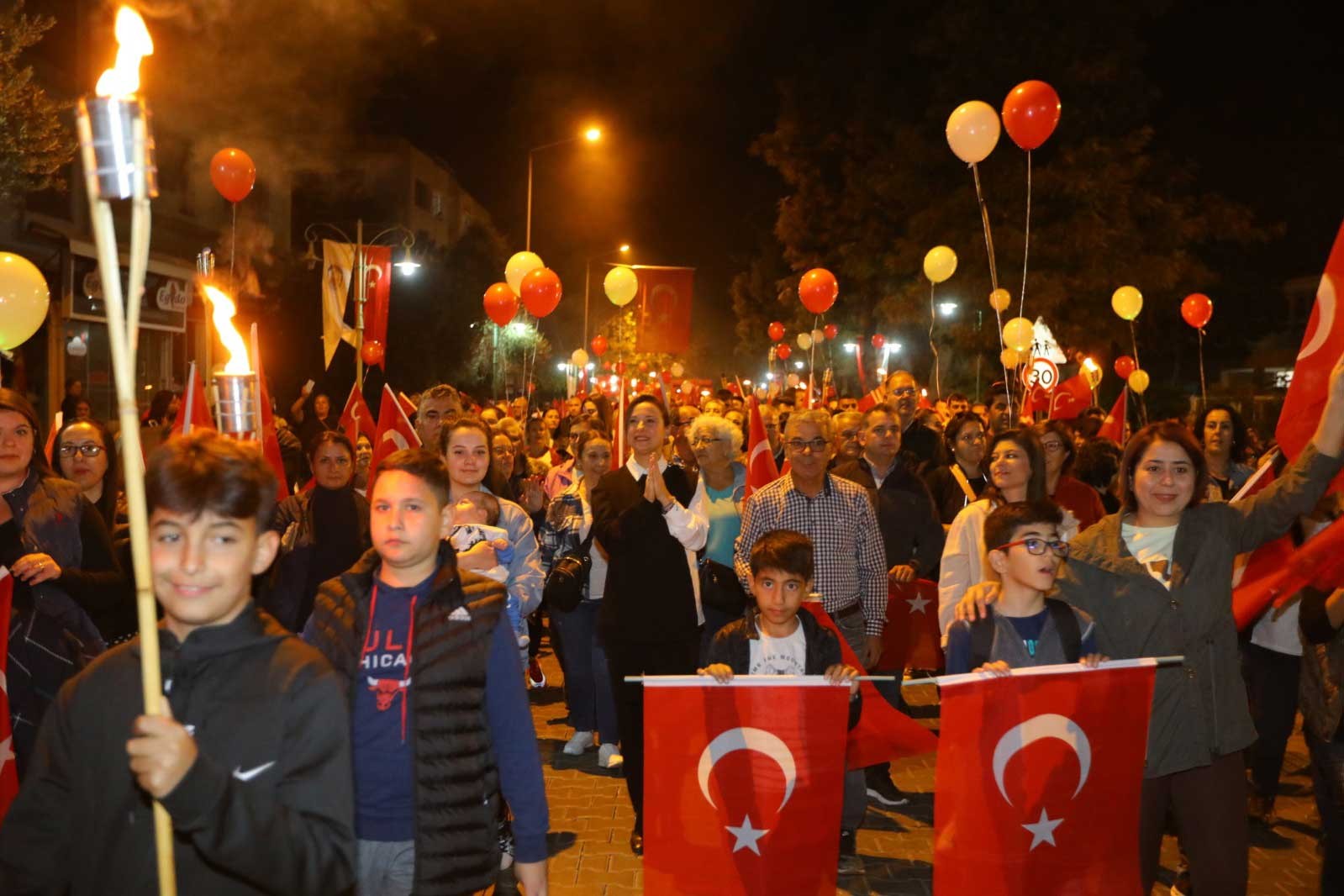 Selçuk'ta Cumhuriyet Bayramı kutlaması