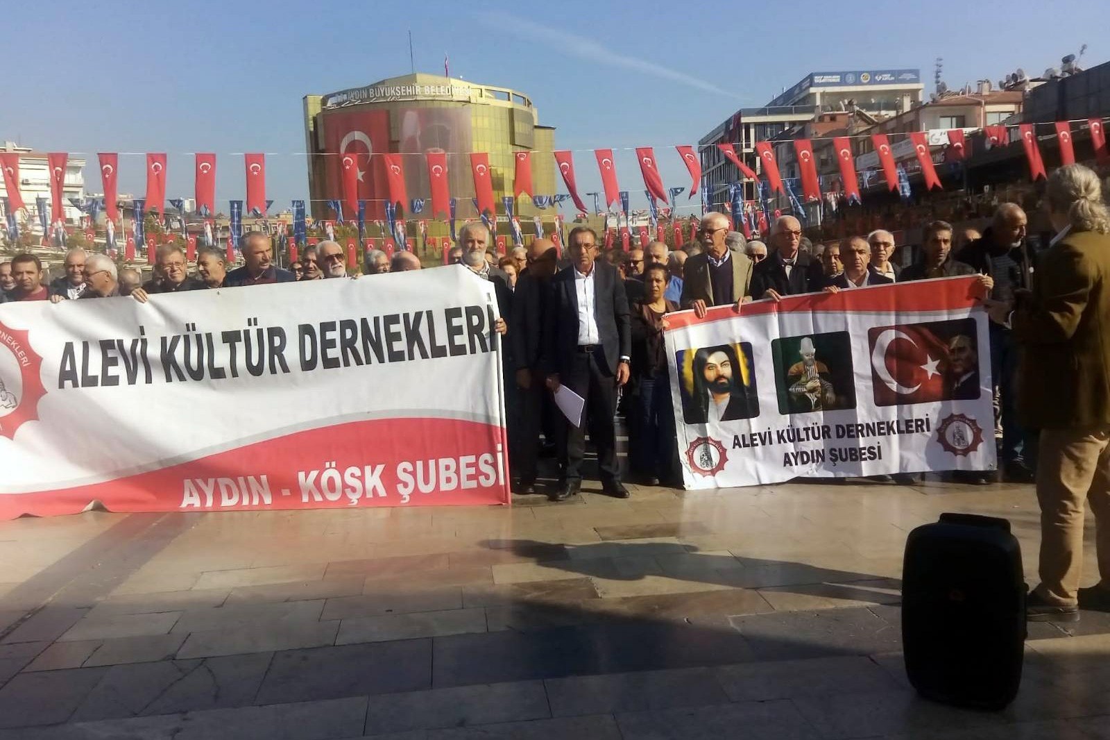 Aydın'da Alevi eylemi