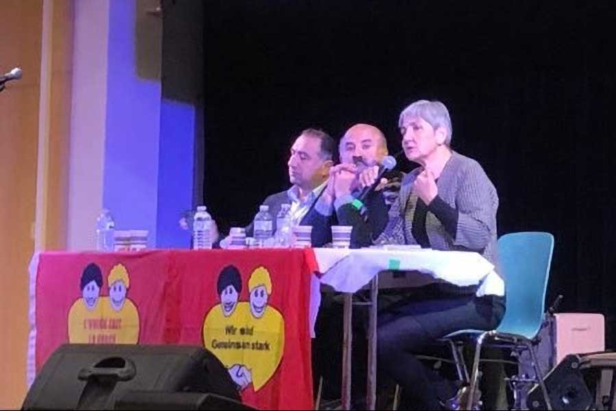 Selma Gürkan ve Ali Kenanoğlu panelde