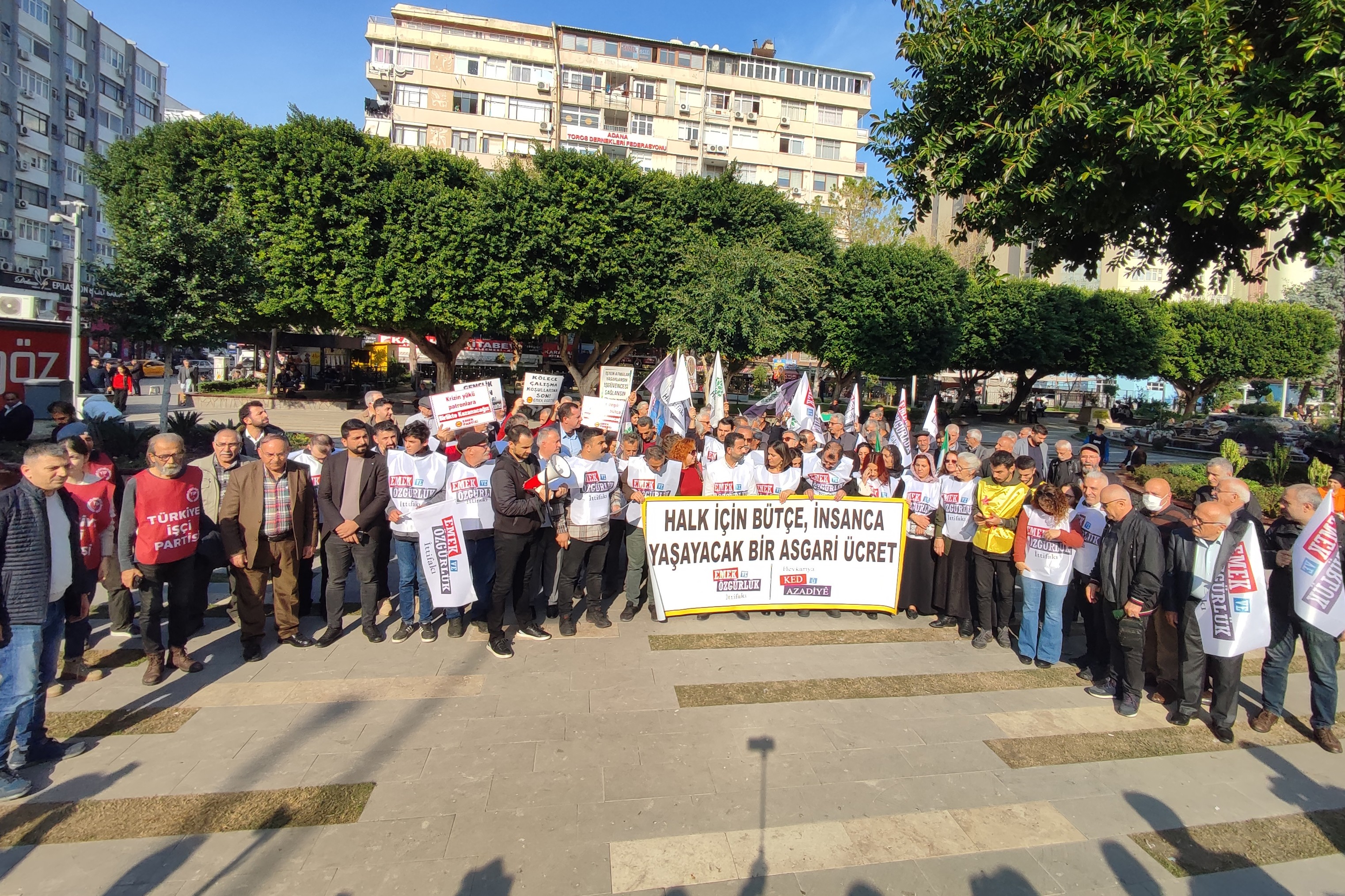 Adana Emek ve Özgürlük İttifakı bütçe ve asgari ücret açıklaması