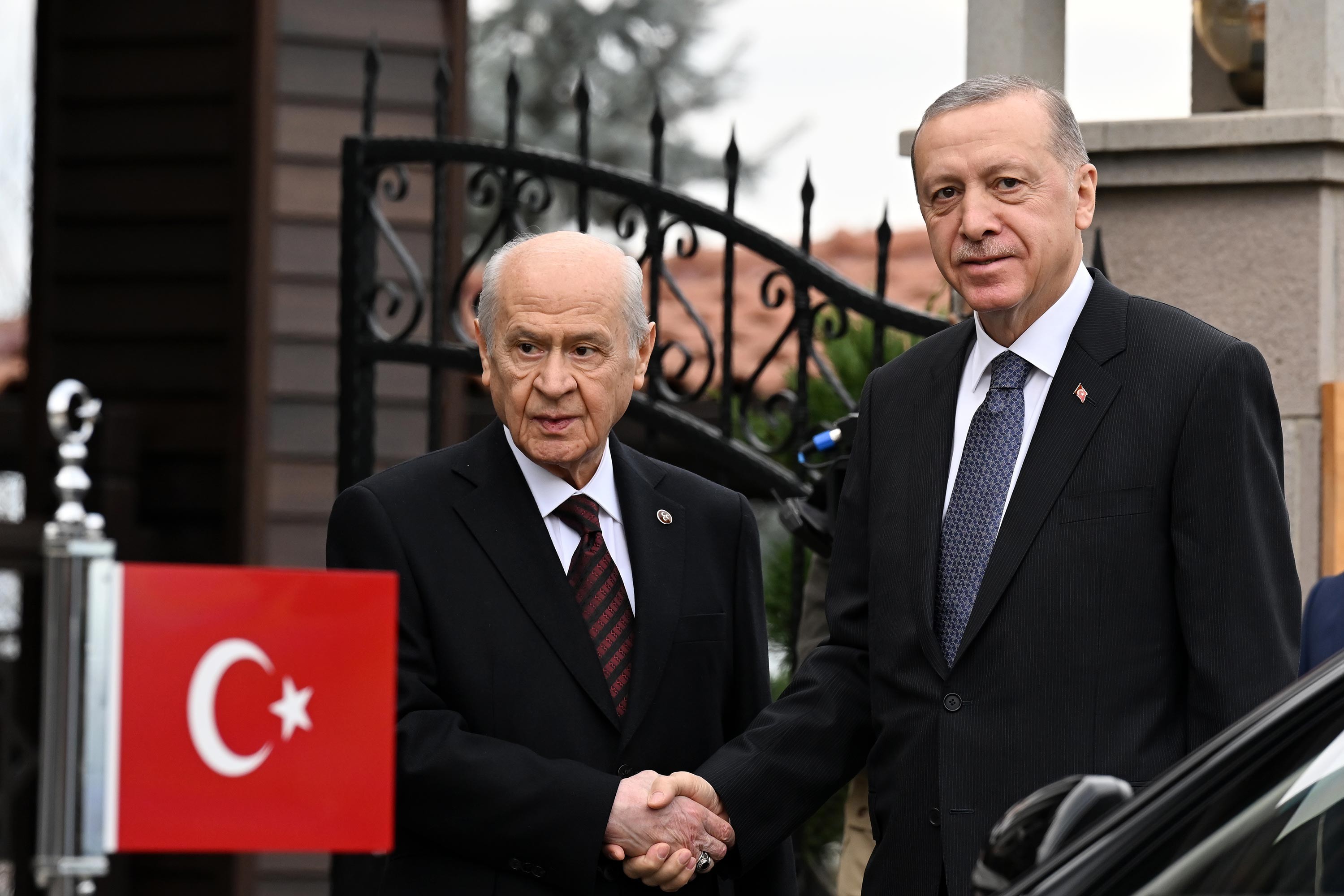 Devlet Bahçeli ve Recep Tayyip Erdoğan