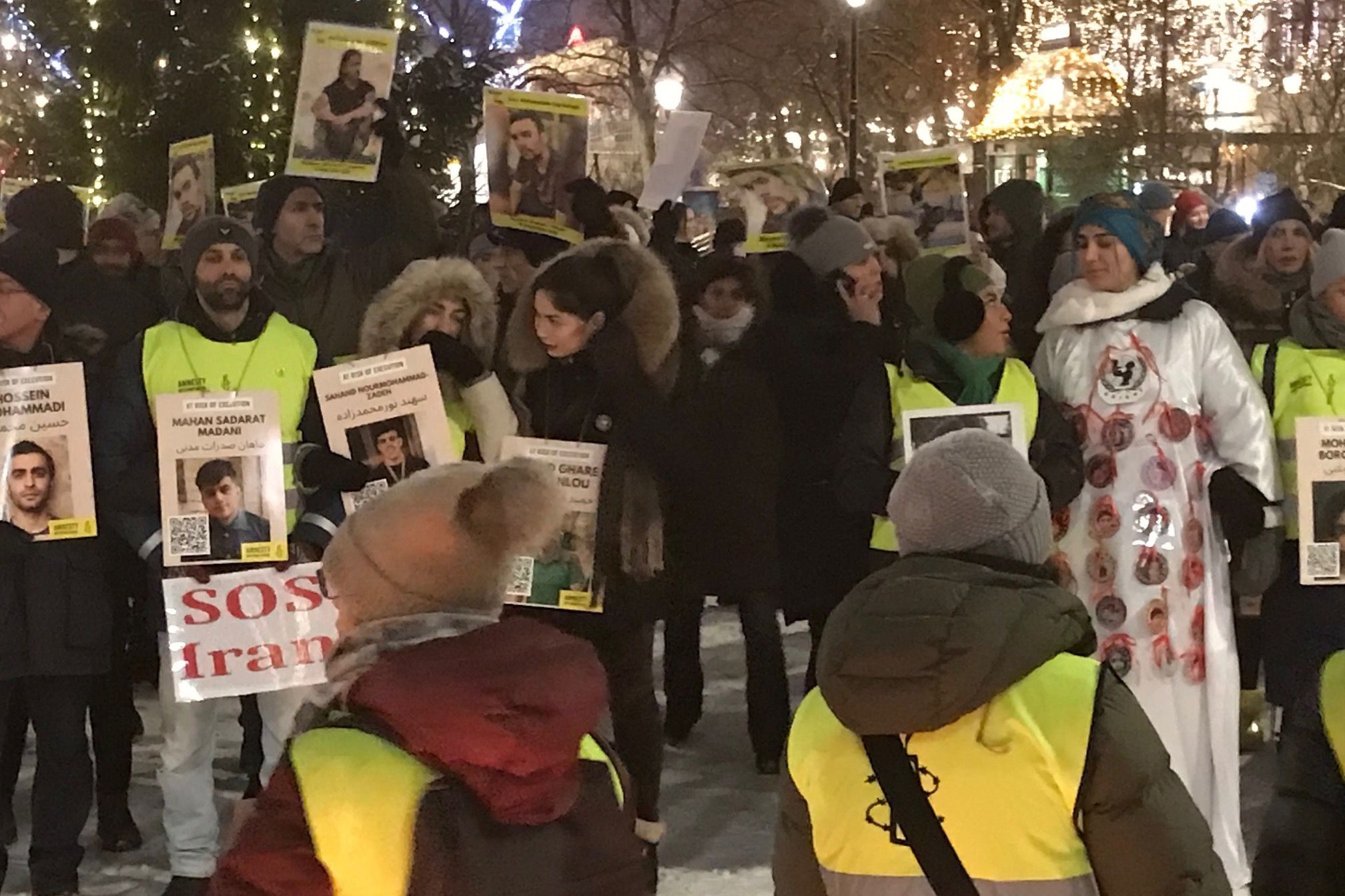 Oslo'da İran'daki idamların durdurulması için eylem