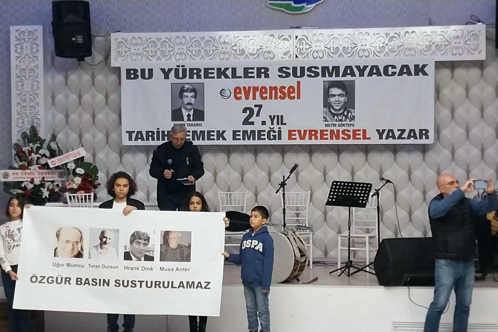 Samsun'da düzenlenen Evrensel ile dayanışma etkinliği