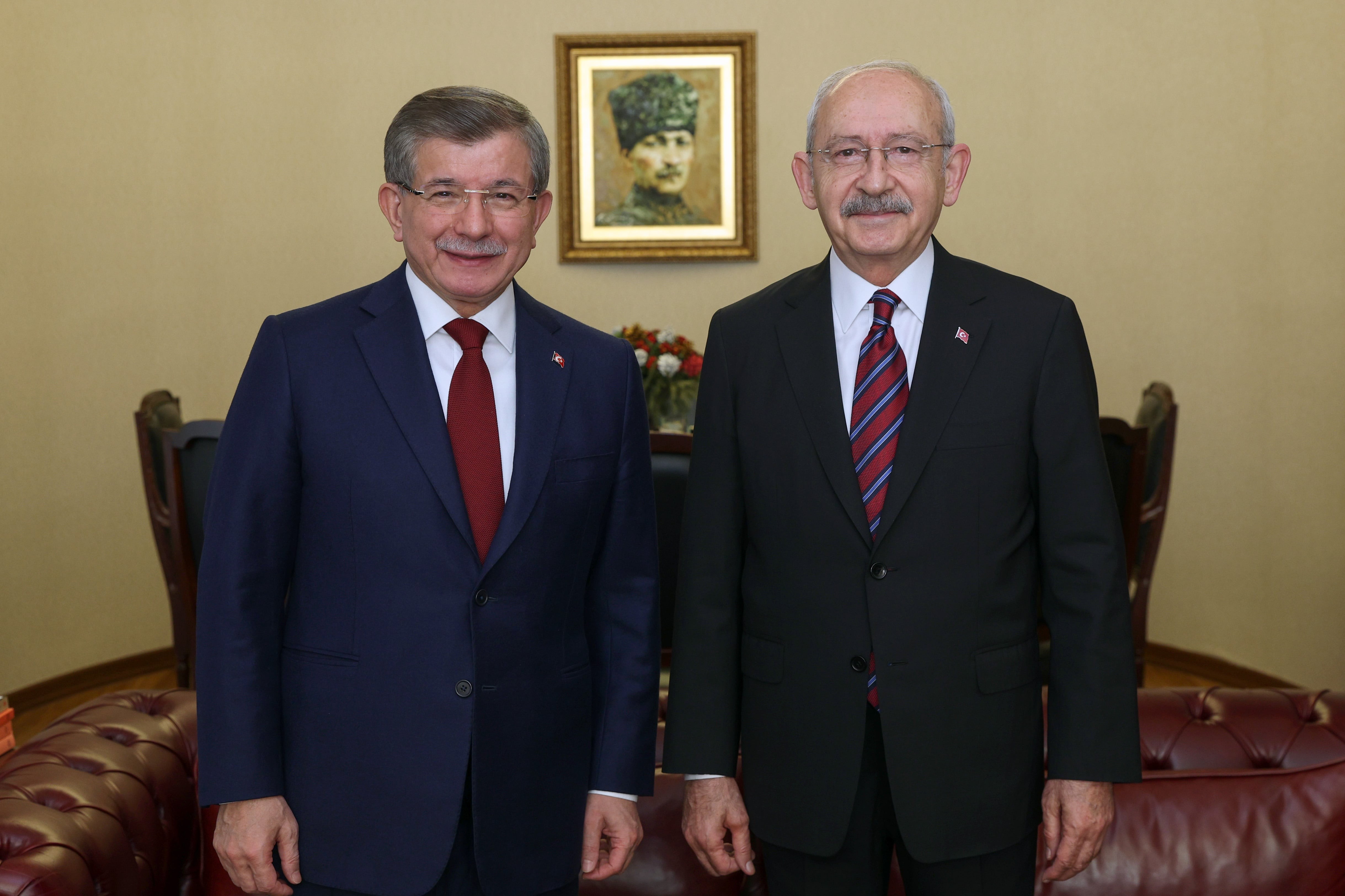 Ahmet Davutoğlu ve Kemal Kılıçdaroğlu