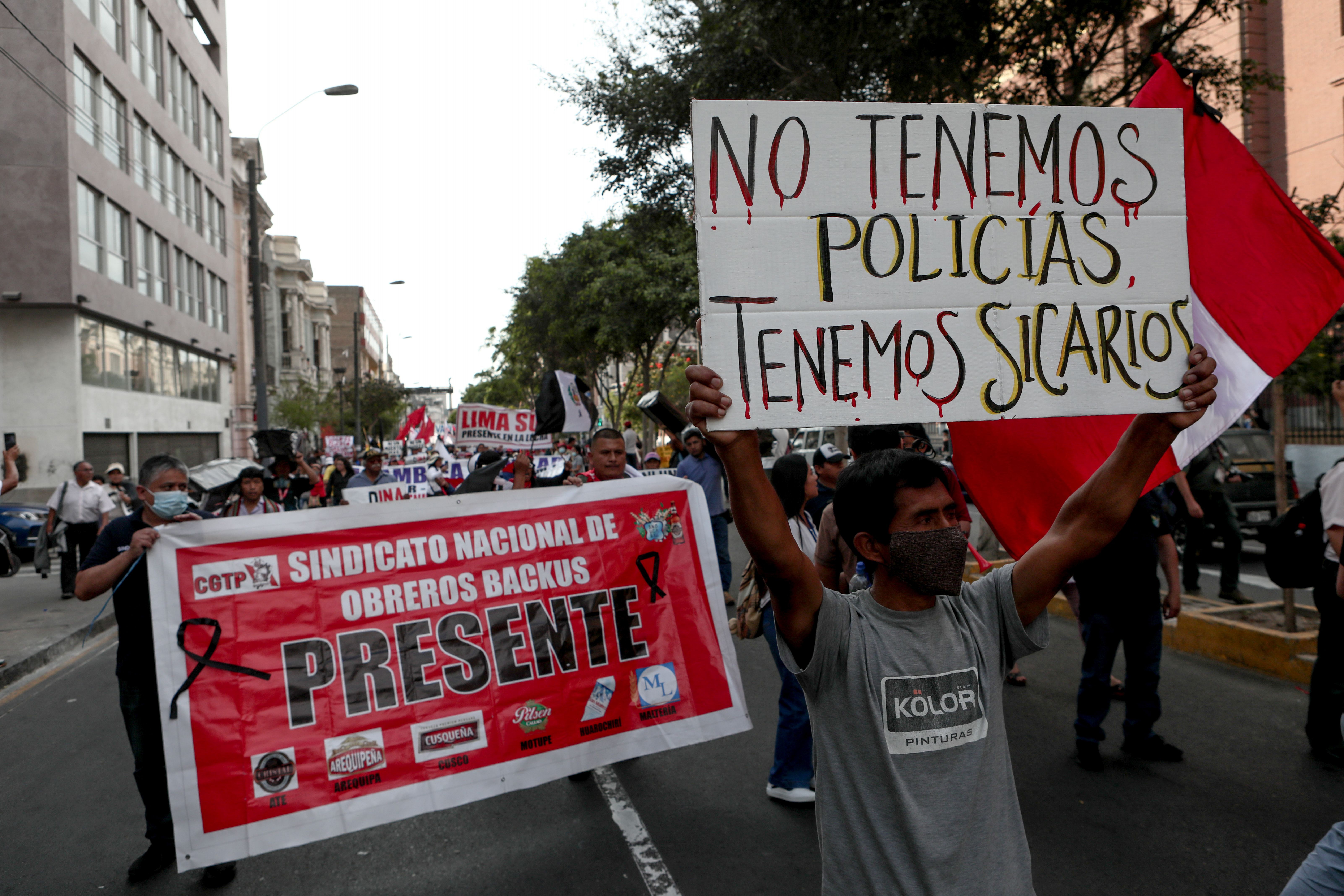 Peru'da hükümet karşıtı protesto