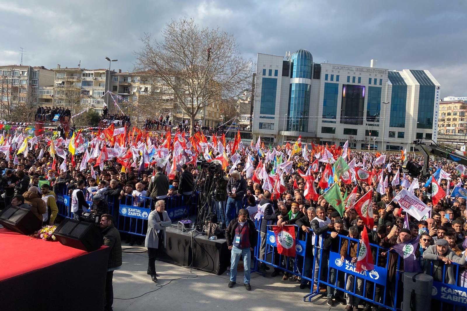 Emek ve Özgürlük İttifakı Kartal mitingi