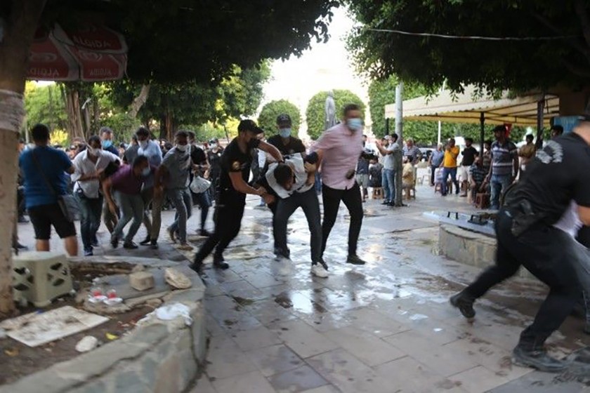 Suruç anmasında polis müdahalesi