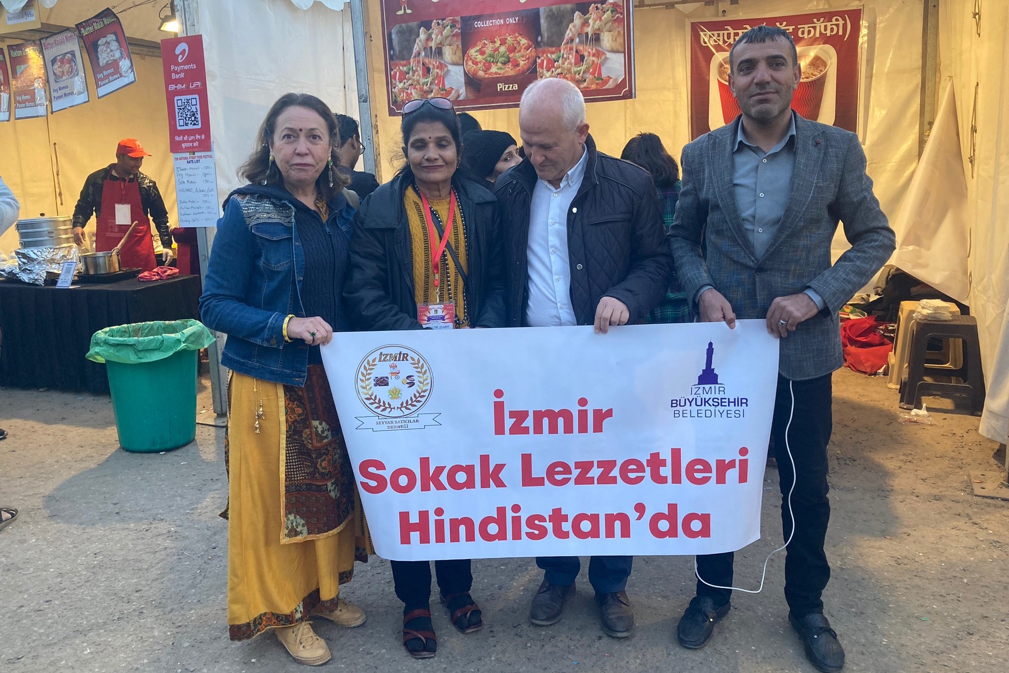 Hindistan sokak lezzeti festivali.