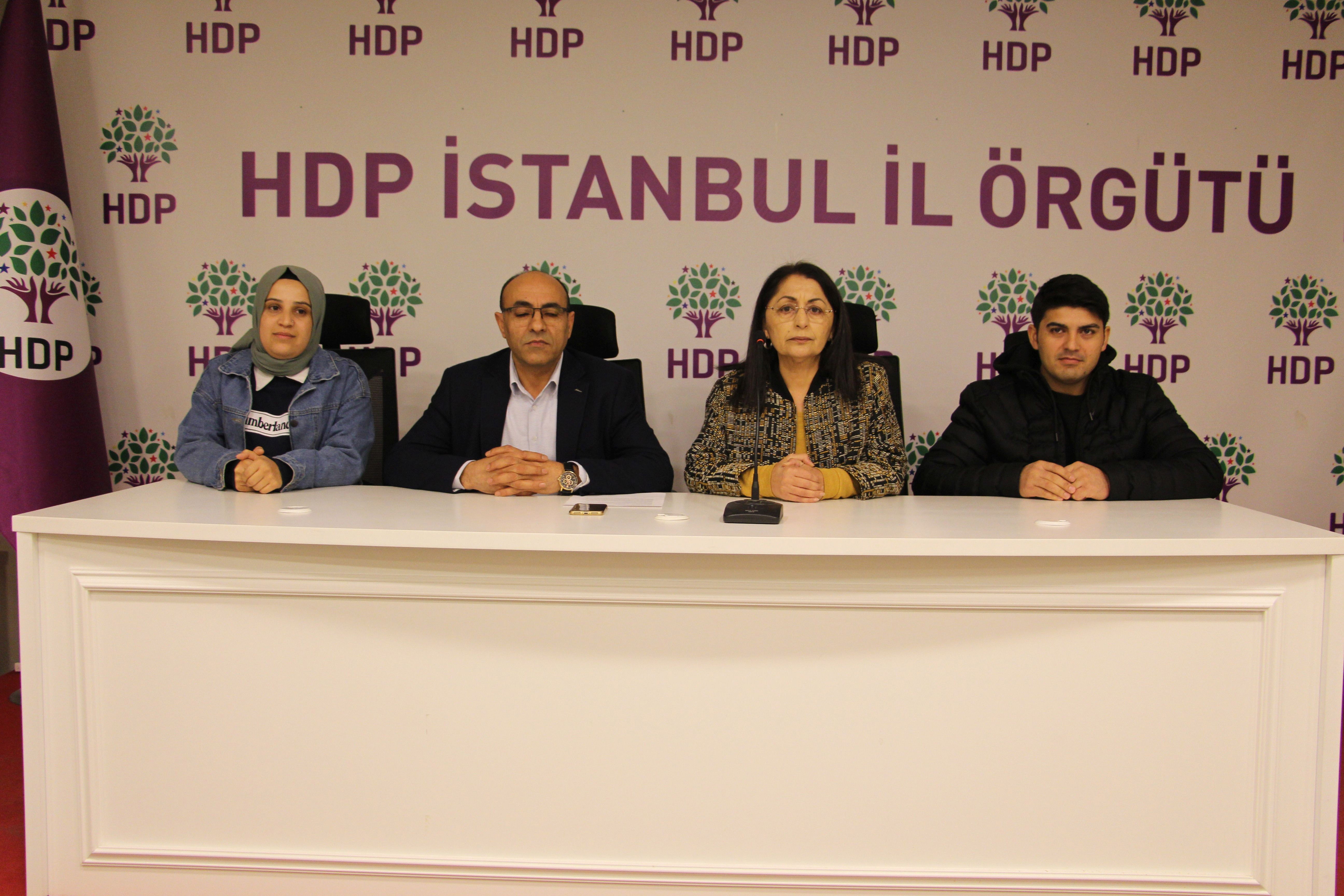 HDP İstanbul İl Örgütü açıklaması