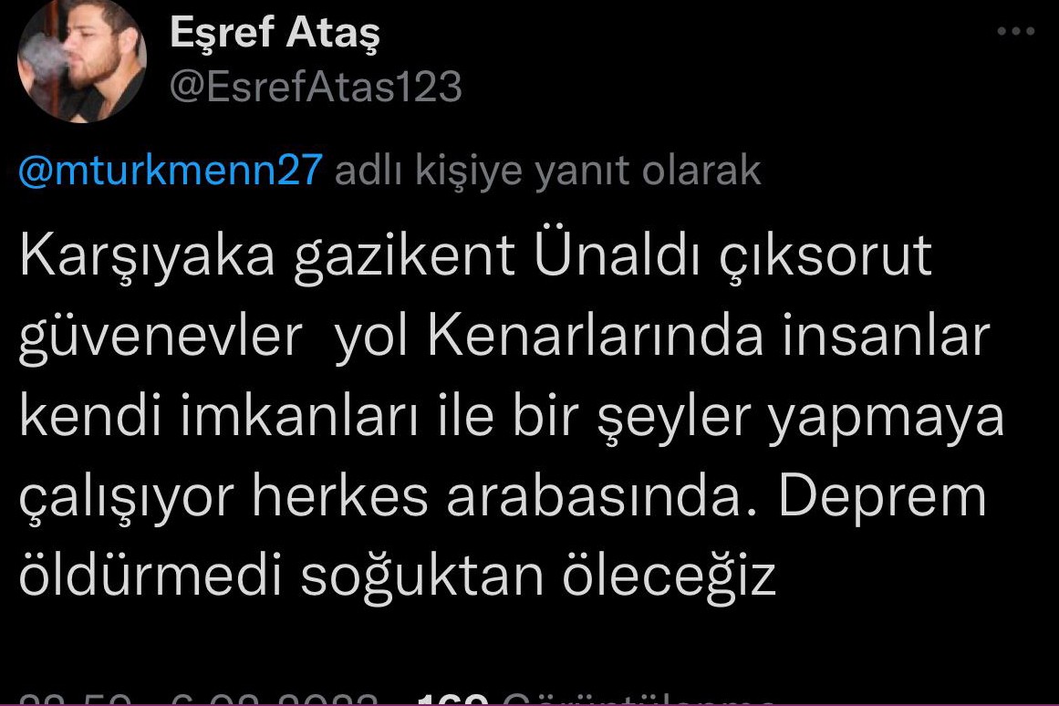 mesajlarda soğukta duramayan insanların anlattıkları