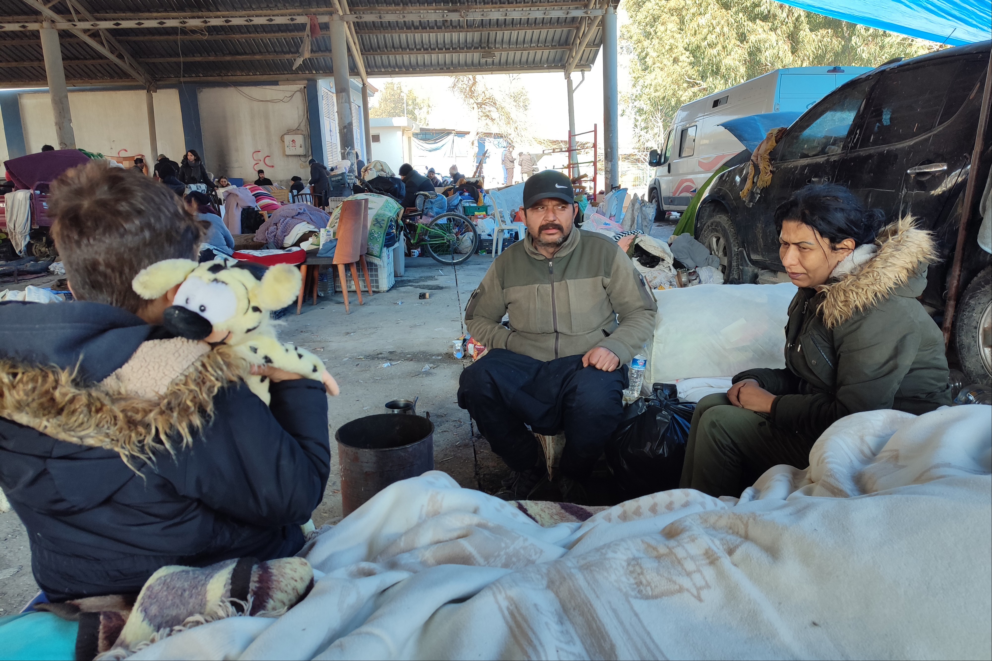 Hatay'daki depremzedeler