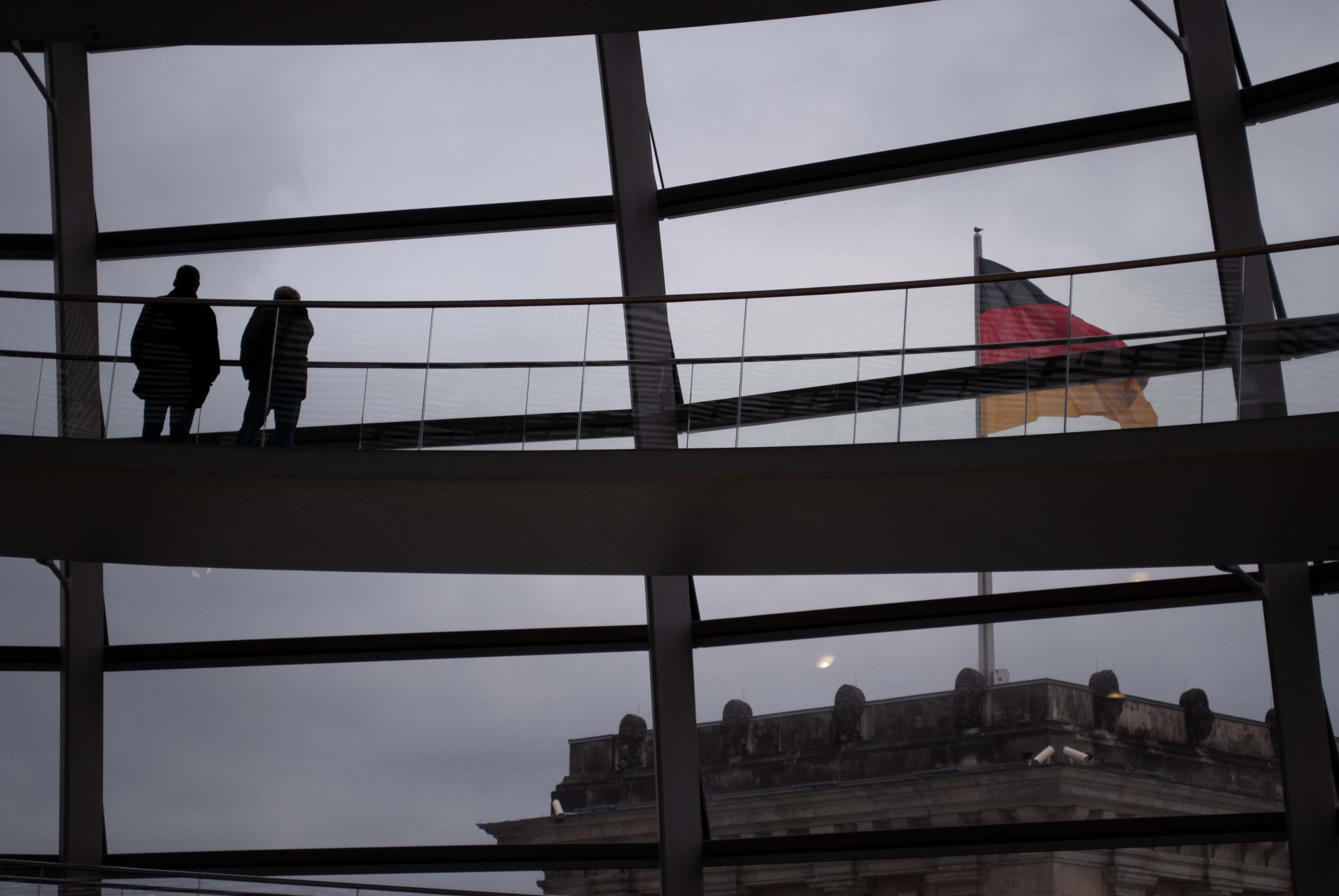 Almanya Federal Meclis Binası Reichstag'ın kubbesinden