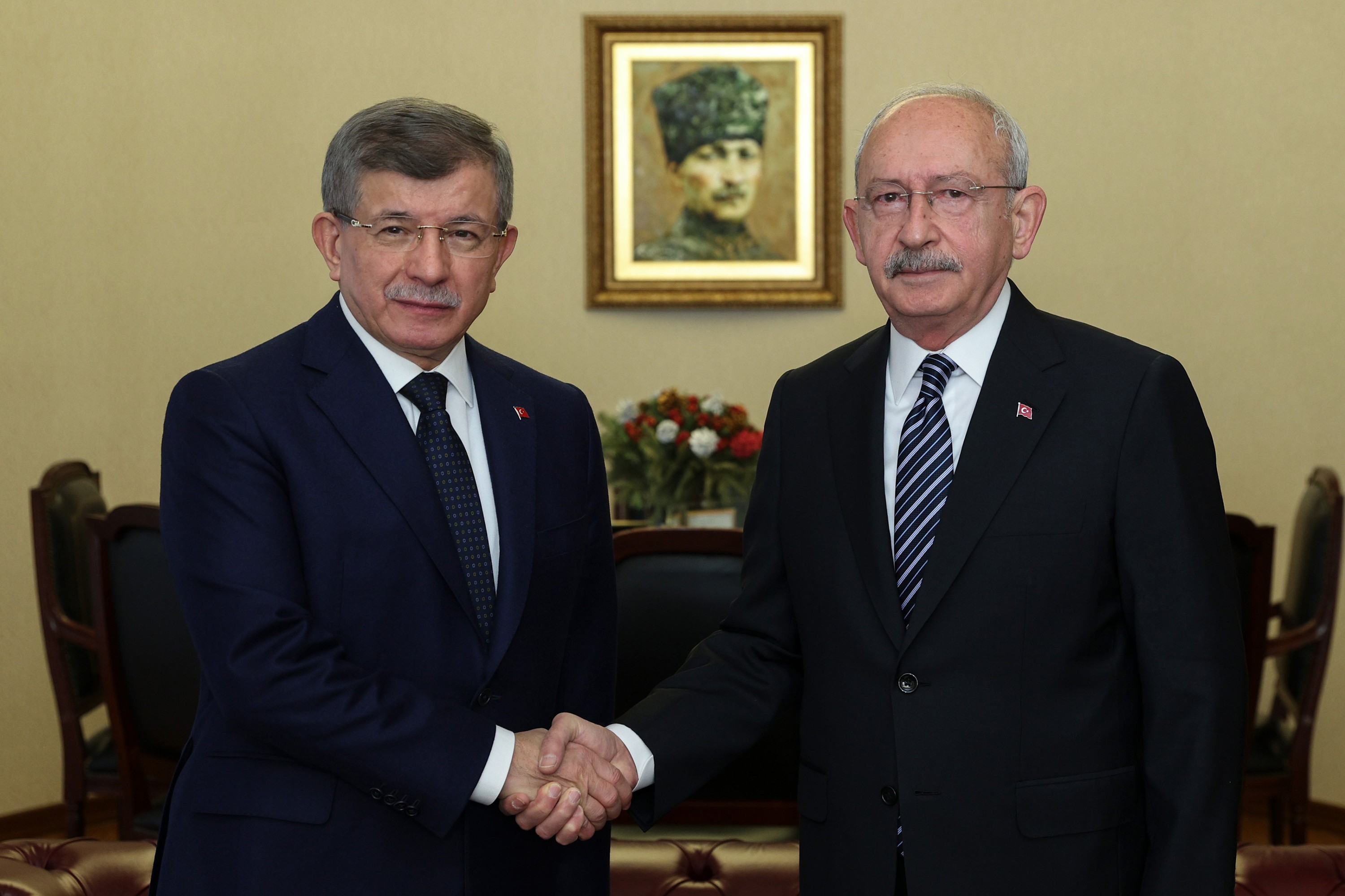 Ahmet Davutoğlu ve Kemal Kılıçdaroğlu