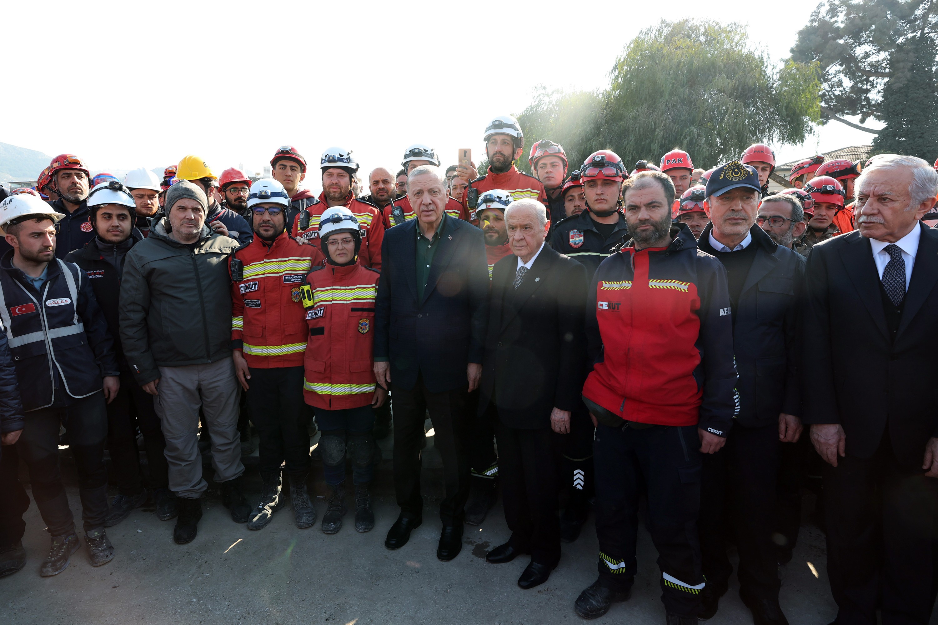 Tayyip Erdoğan ve Devlet Bahçeli Hatay'da