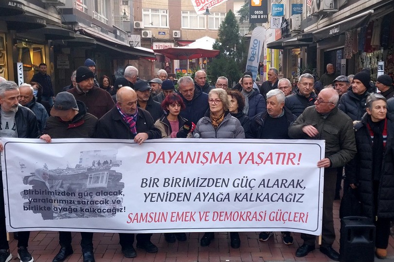 Samsun Emek Ve Demokrasi Güçleri deprem açıklaması