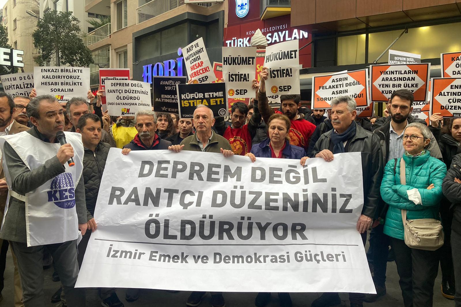 İzmir Emek ve Demokrasi Güçleri deprem açıklaması