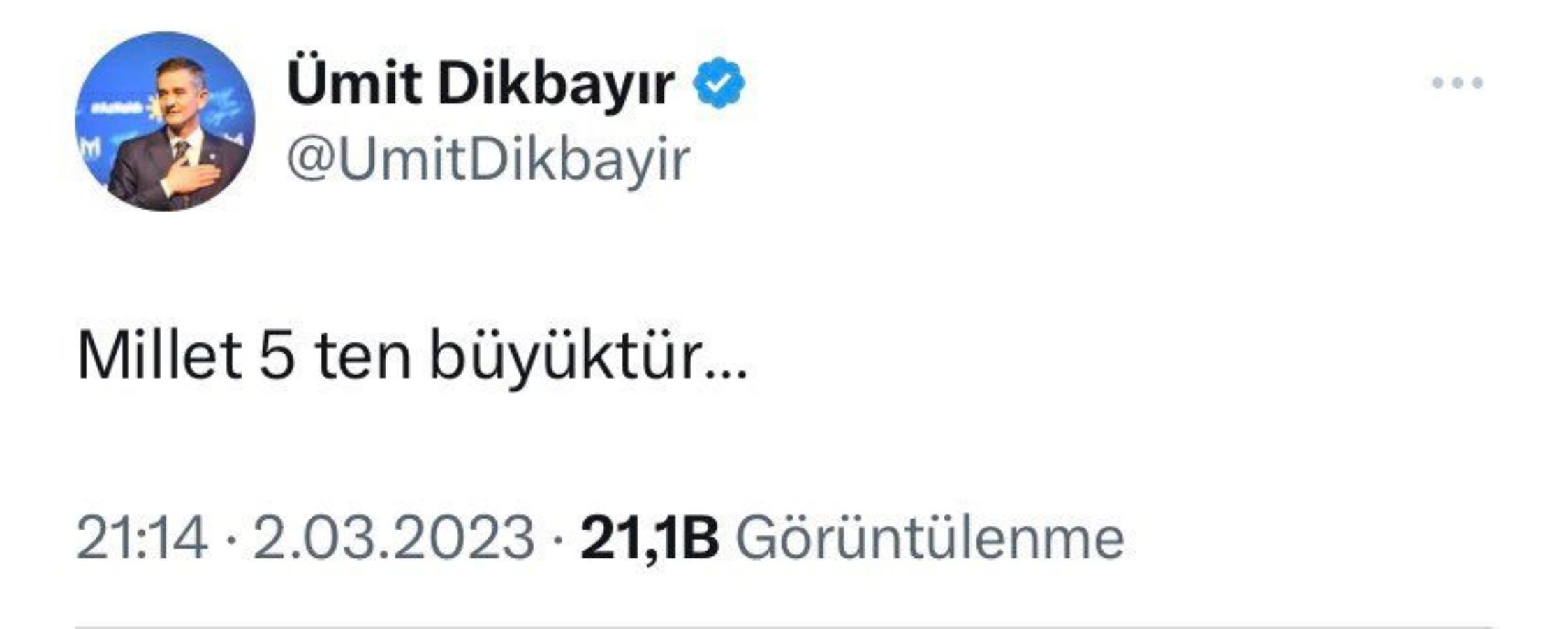 Ümit Dikbayır'ın paylaşımı