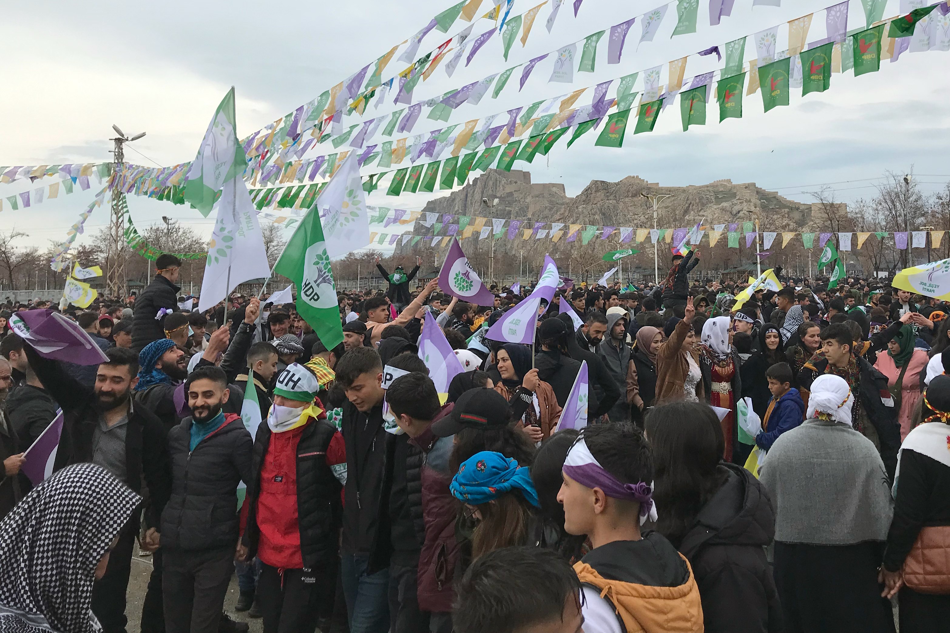 Van'daki Newroz kutlamasından bir fotoğraf.