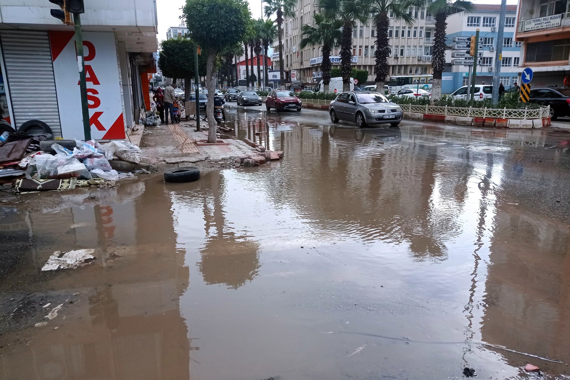 İskenderun'daki taşkın