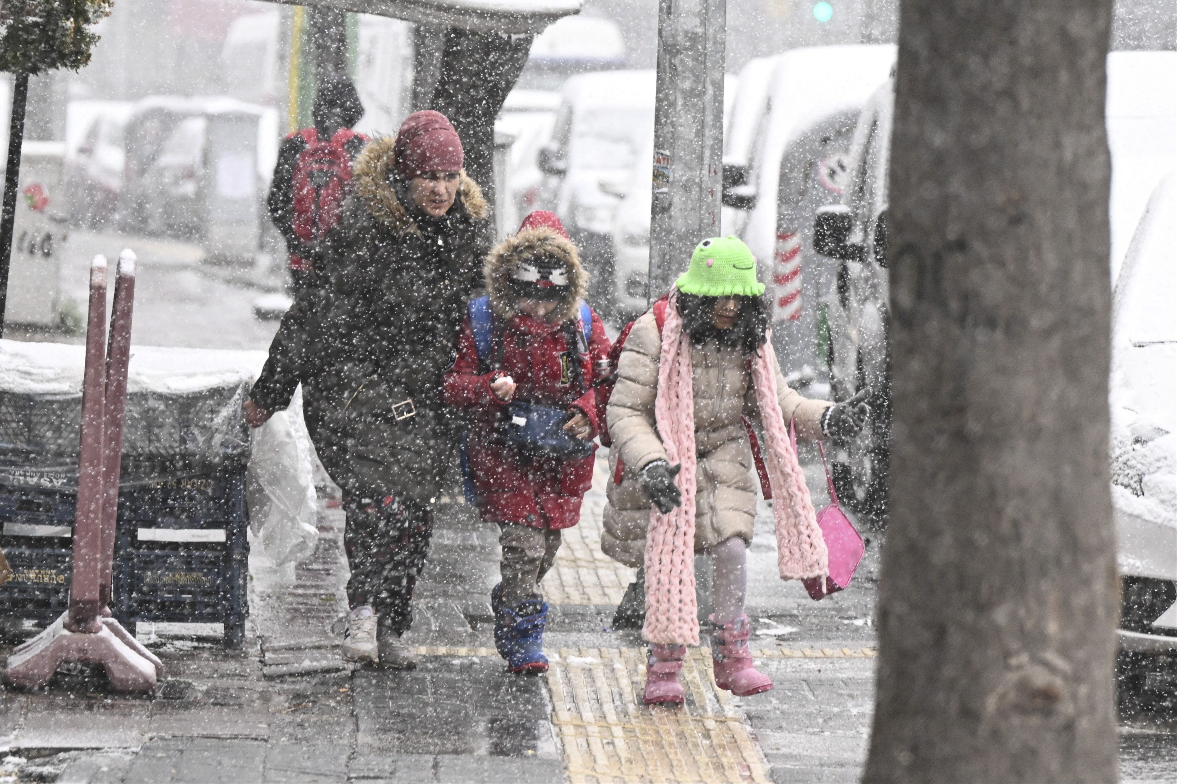 Ankara'da kar yağışı