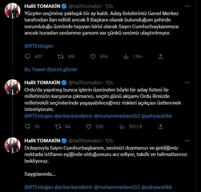 Halil Tomakin'in paylaşımları