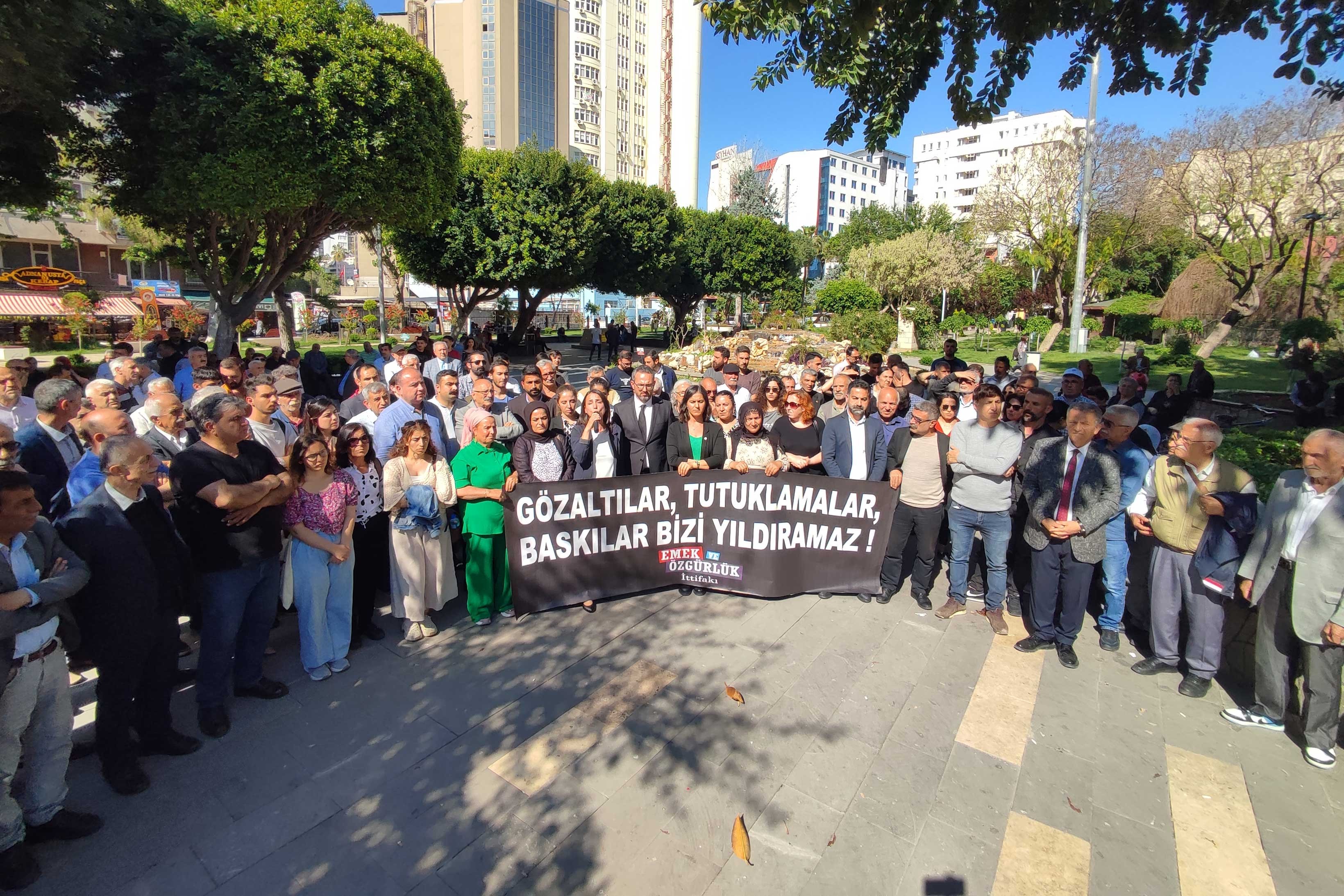 Adana'da düzenlenen açıklama