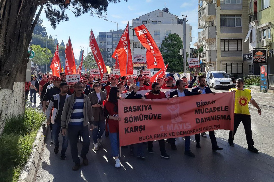 İzmir Buca'da 1 Mayıs kutlaması