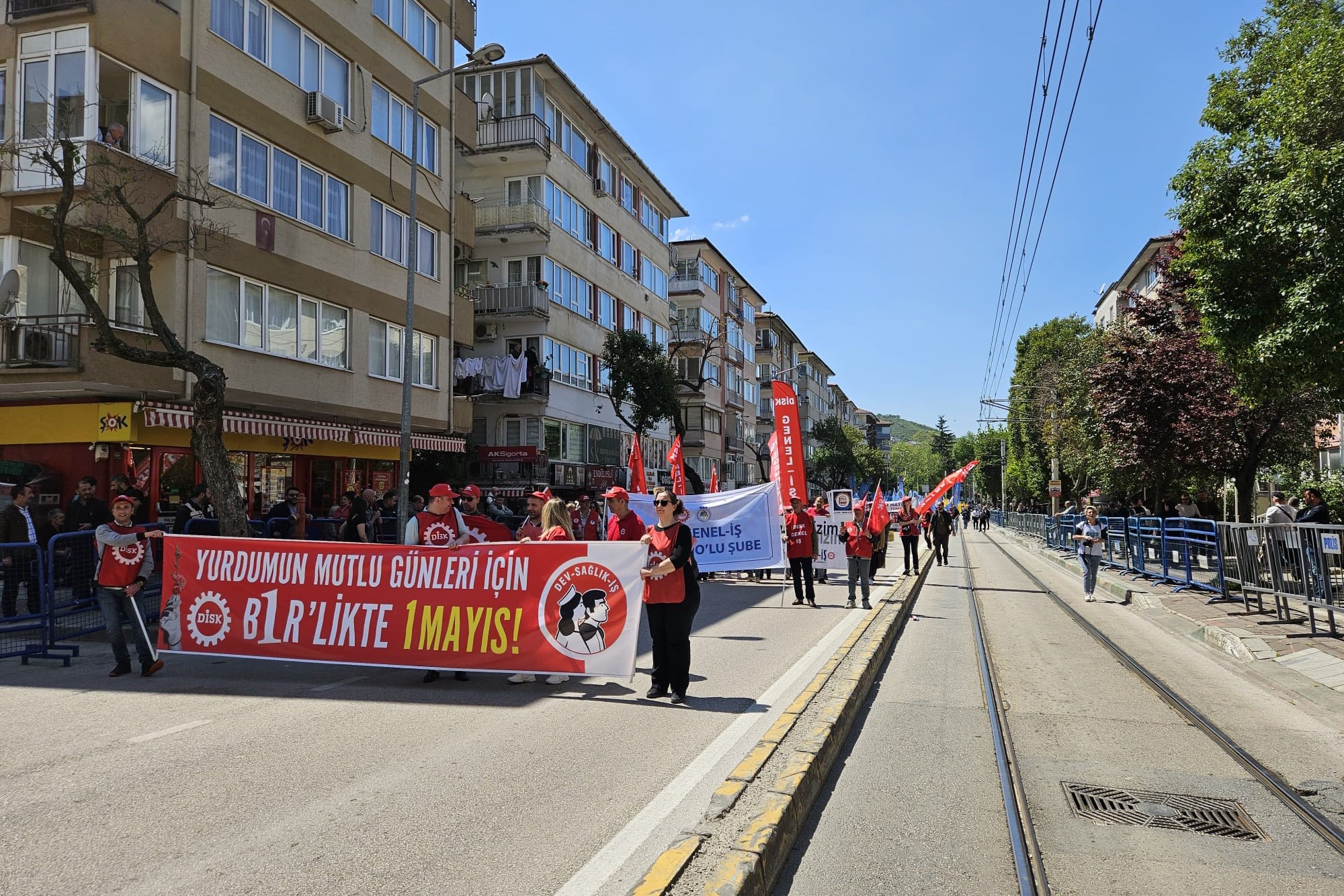 Bursa'da 1 Mayıs kutlaması