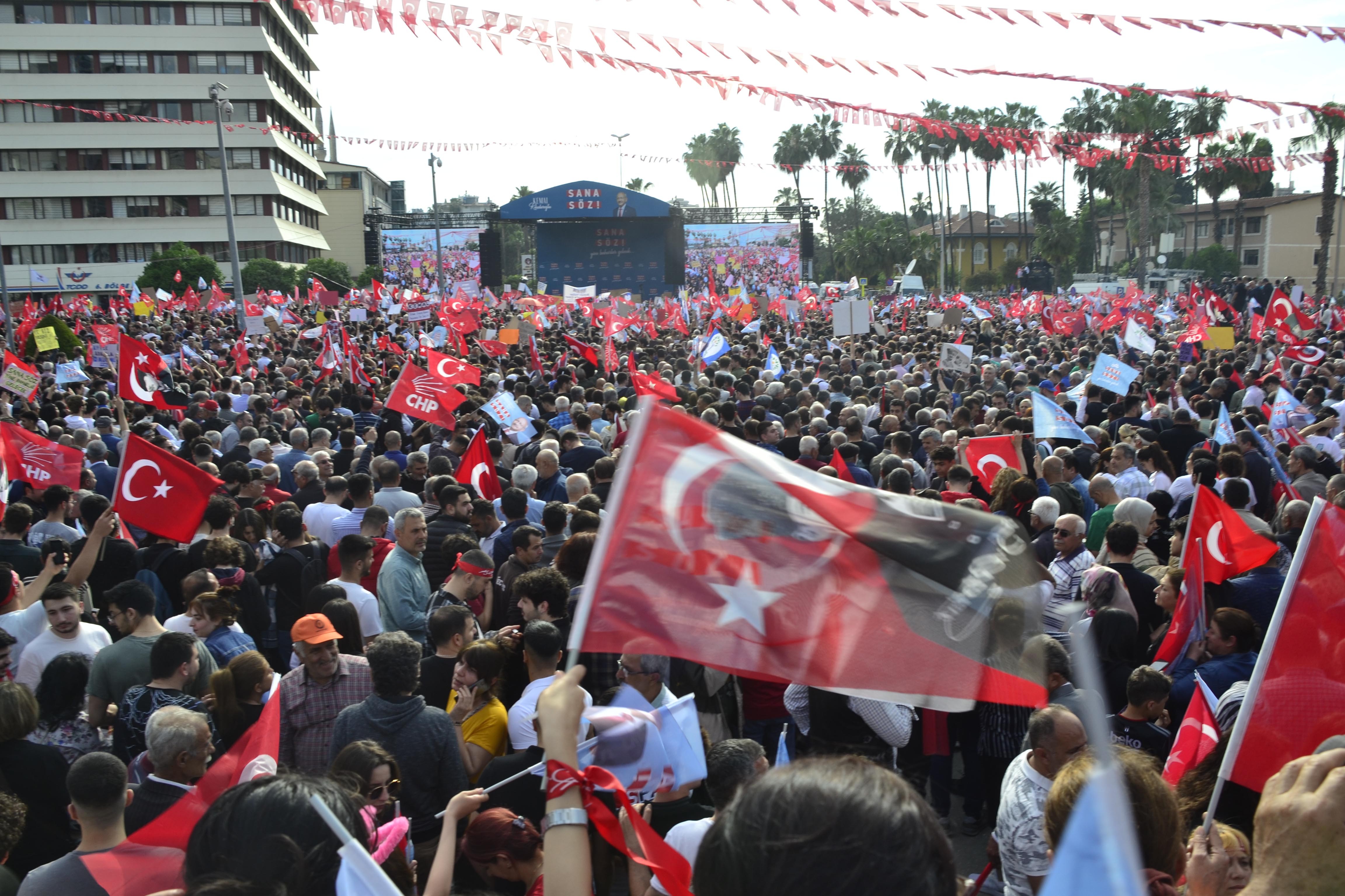 millet ittifakının Adana mitingi