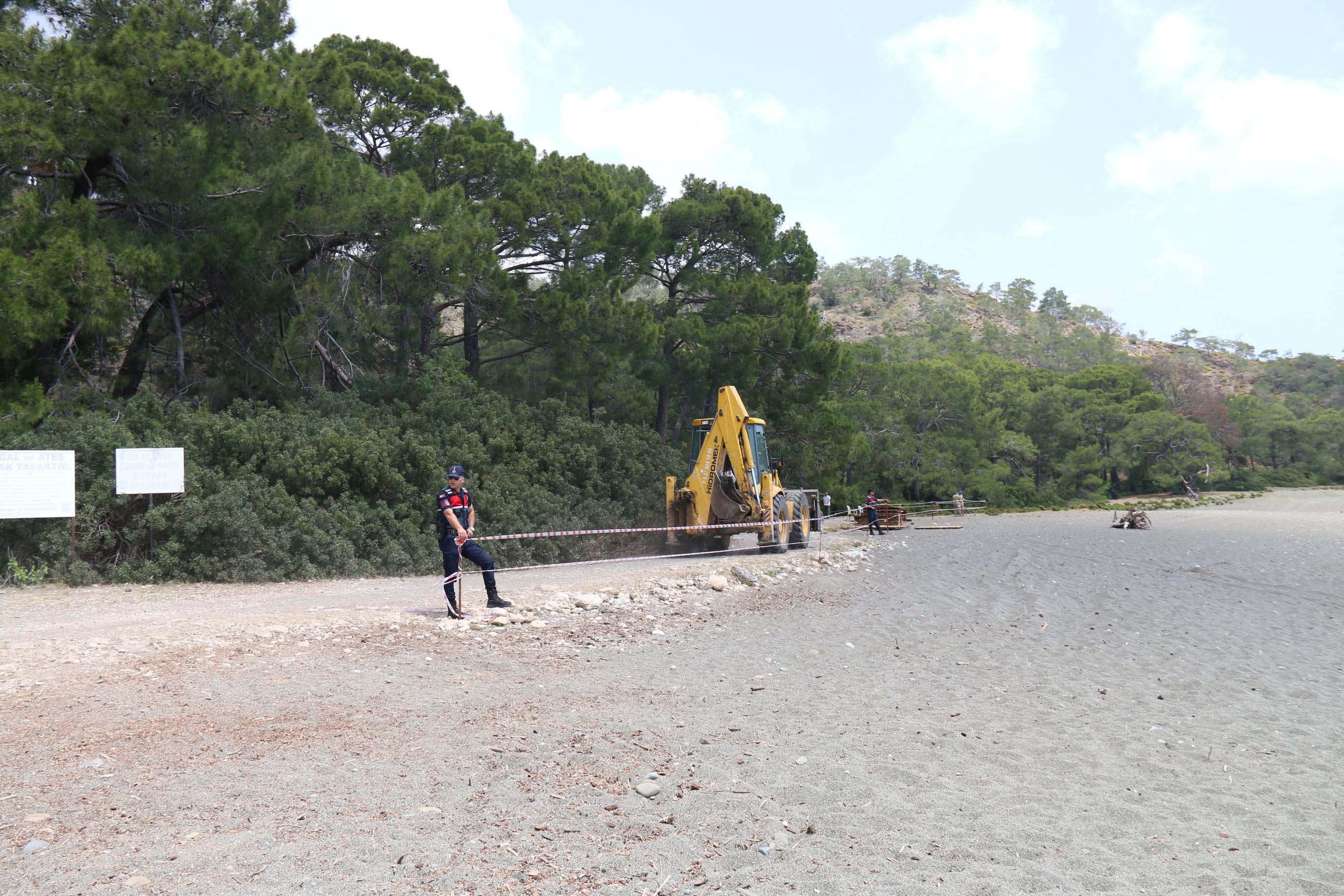 Phaselis Antik Kenti’nde  inşaat